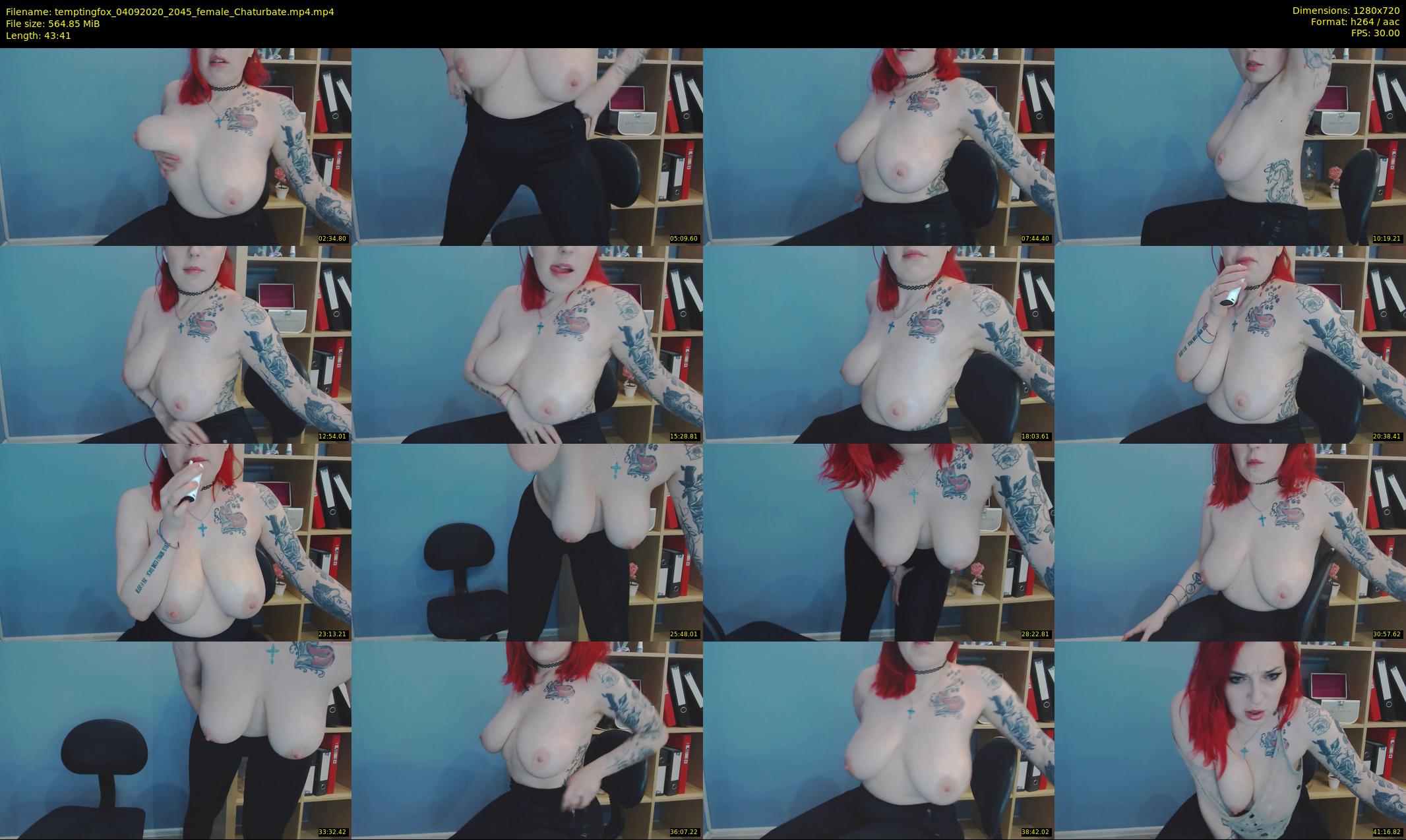 temptingfox — 44 minute Chaturbate female cam show recording, 720p, Sep 4, 2020