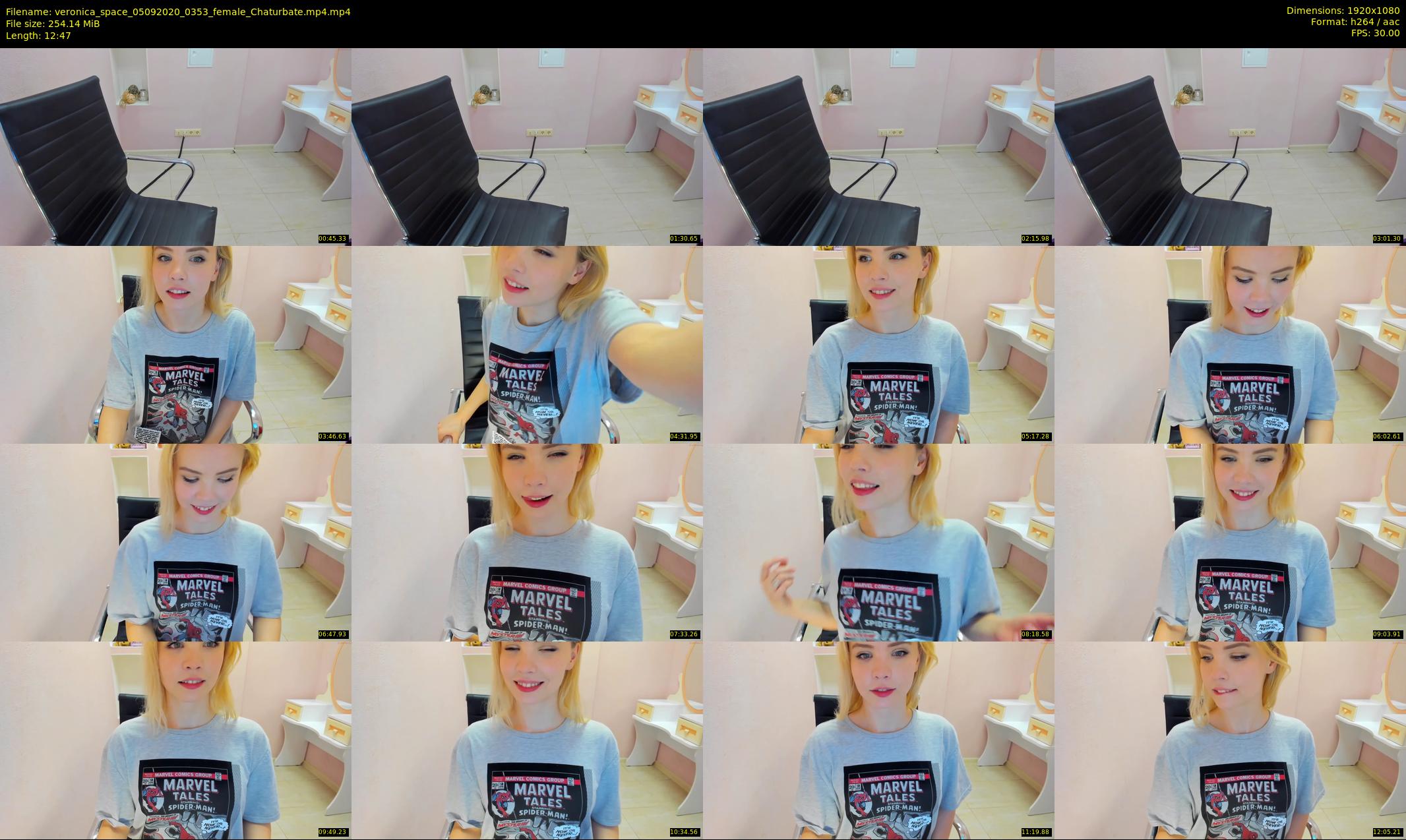 veronica_space — 13 minute Chaturbate female cam show recording, 1080p, Sep 5, 2020