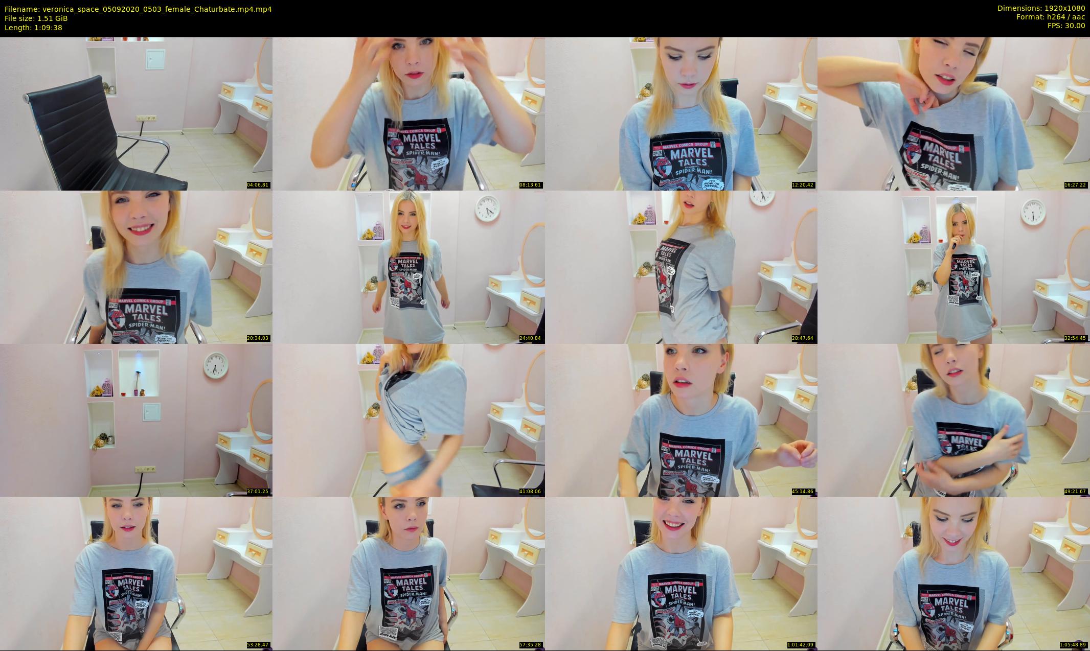 veronica_space — 70 minute Chaturbate female cam show recording, 1080p, Sep 5, 2020