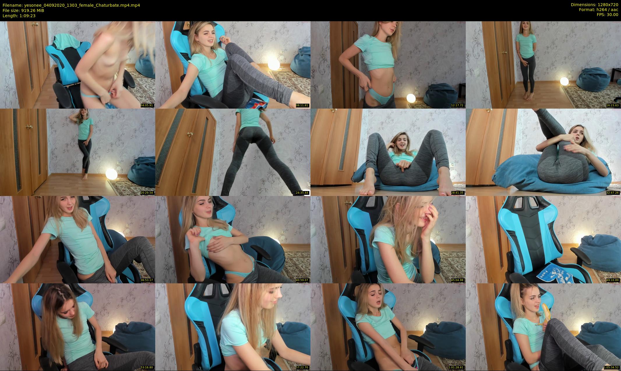 yesonee — 70 minute Chaturbate female cam show recording, 720p, Sep 4, 2020