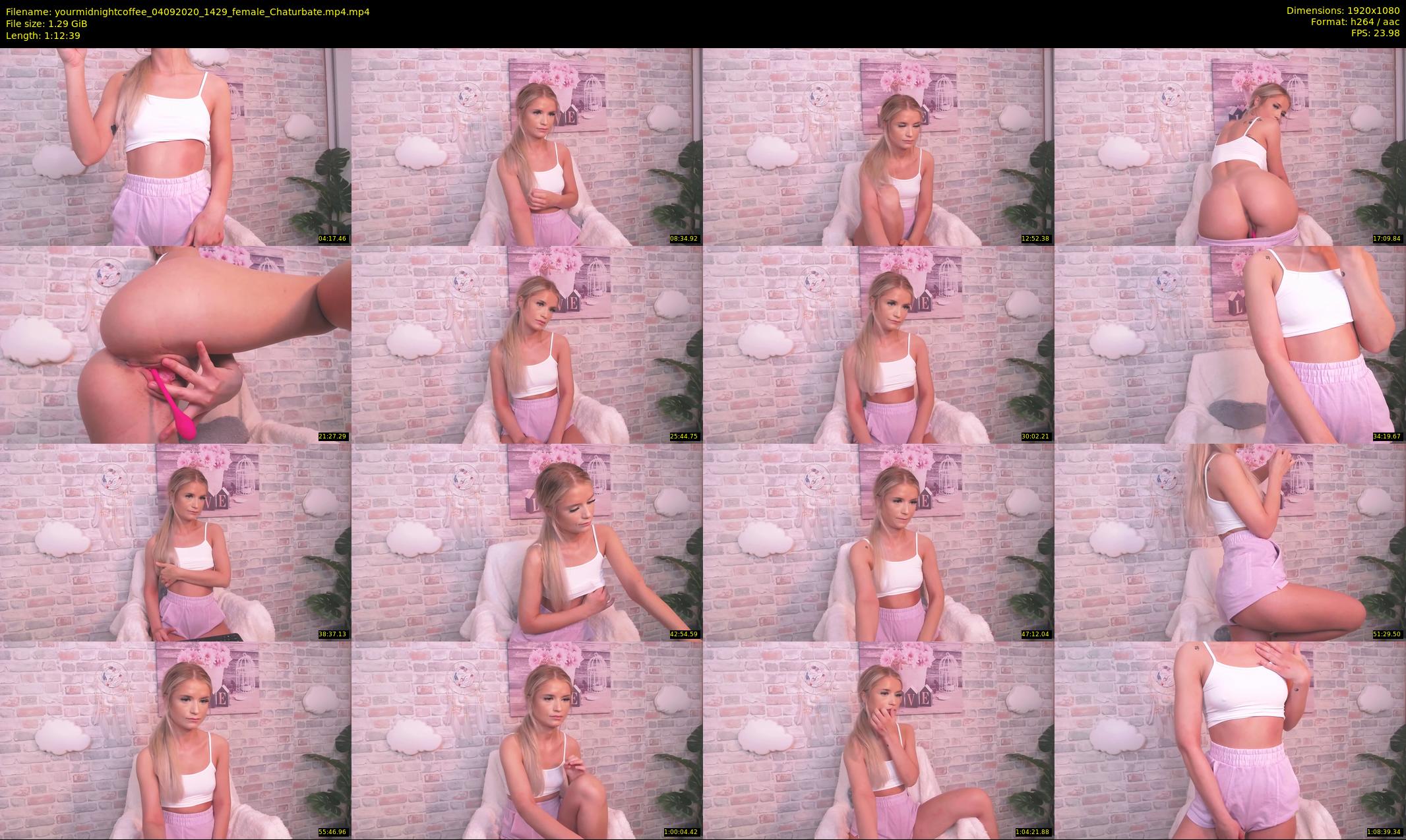 yourmidnightcoffee — 73 minute Chaturbate female cam show recording, 1080p, Sep 4, 2020