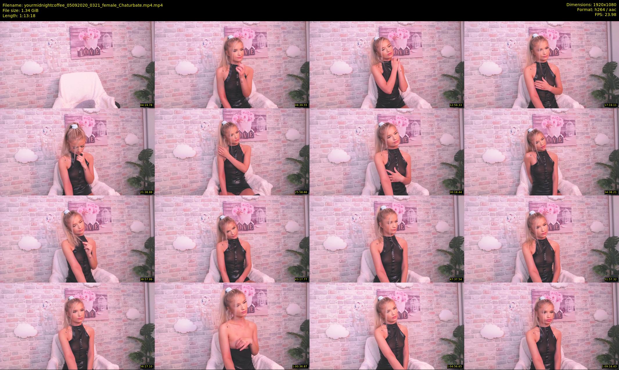 yourmidnightcoffee — 74 minute Chaturbate female cam show recording, 1080p, Sep 5, 2020