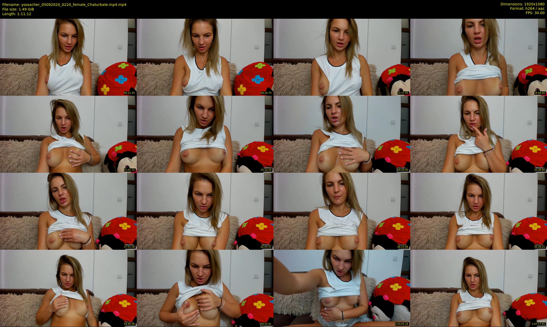 yssaacher — 72 minute Chaturbate female cam show recording, 1080p, Sep 5, 2020