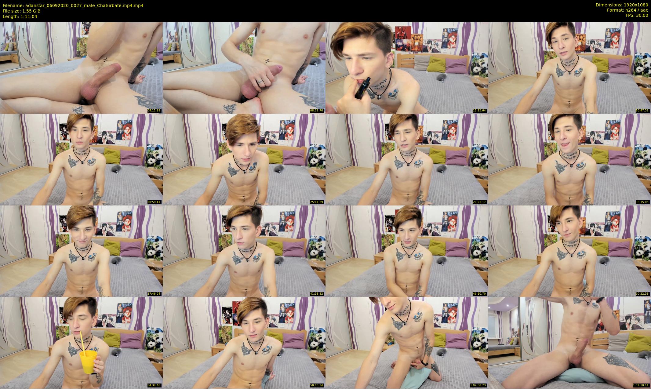 adanstar — 72 minute Chaturbate male cam show recording, 1080p, Sep 6, 2020