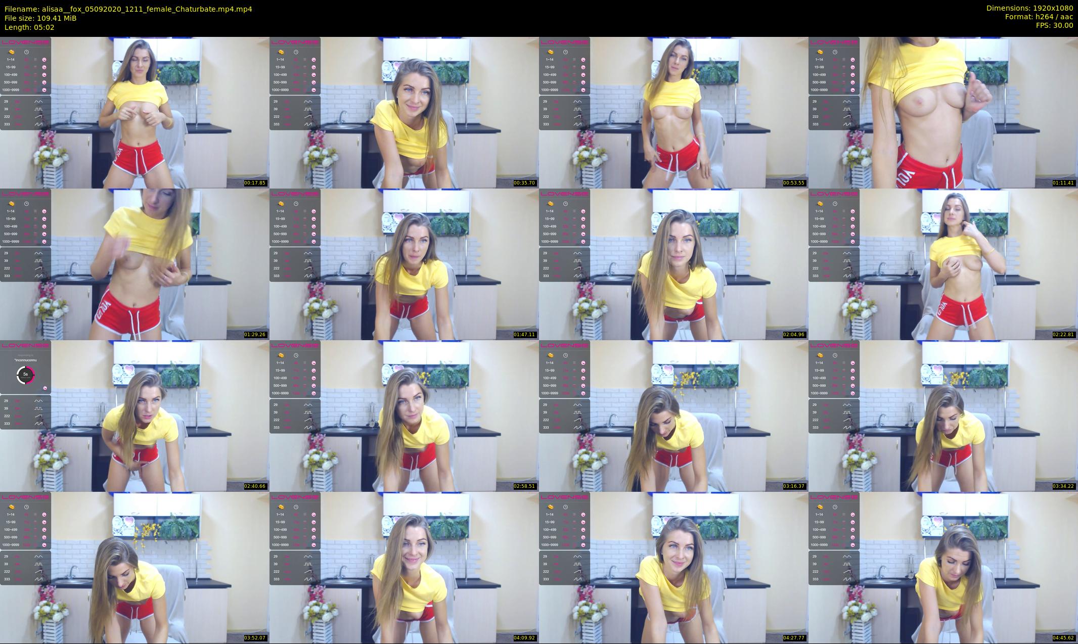 alisaa__fox — 6 minute Chaturbate female cam show recording, 1080p, Sep 5, 2020