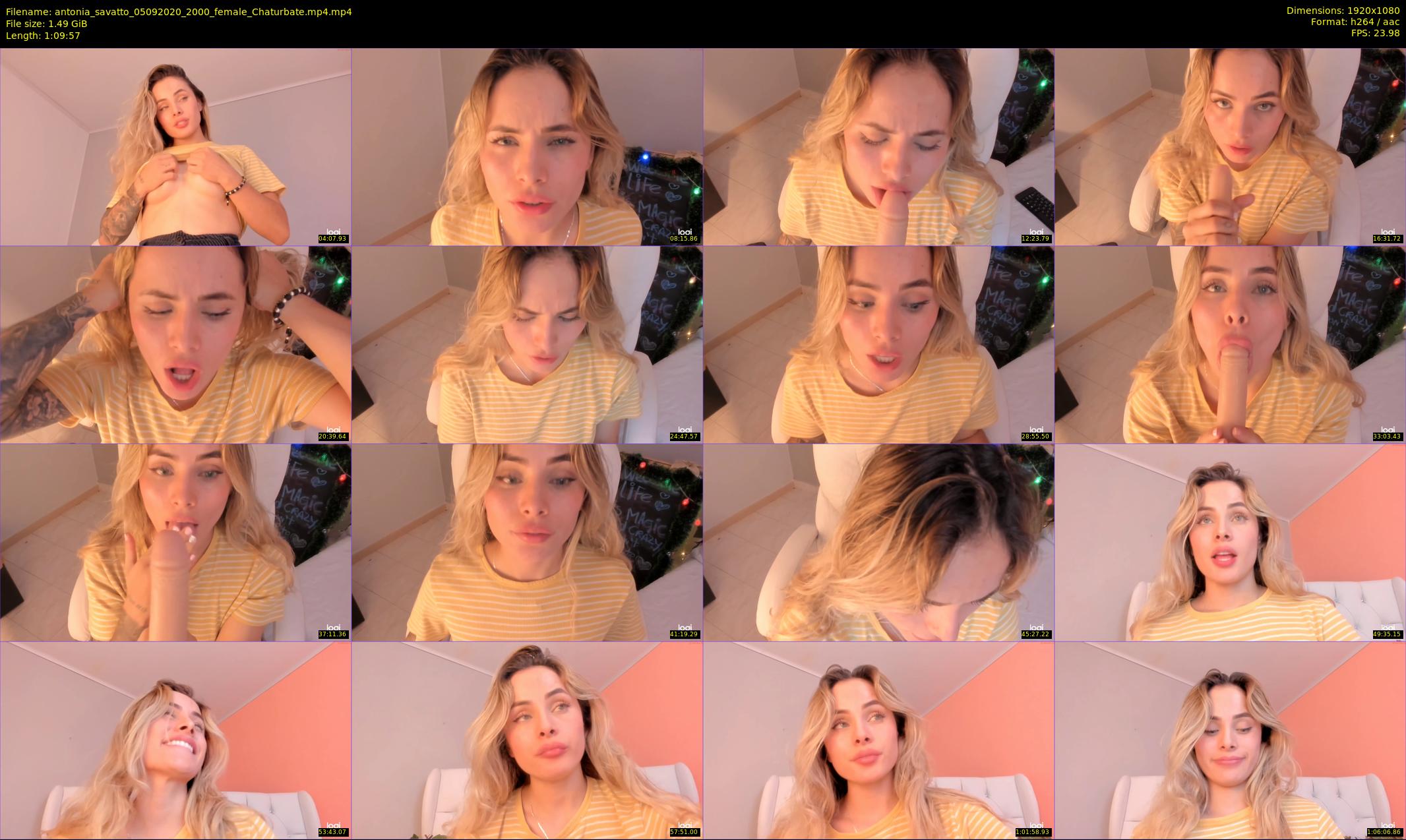 antonia_savatto — 70 minute Chaturbate female cam show recording, 1080p, Sep 5, 2020