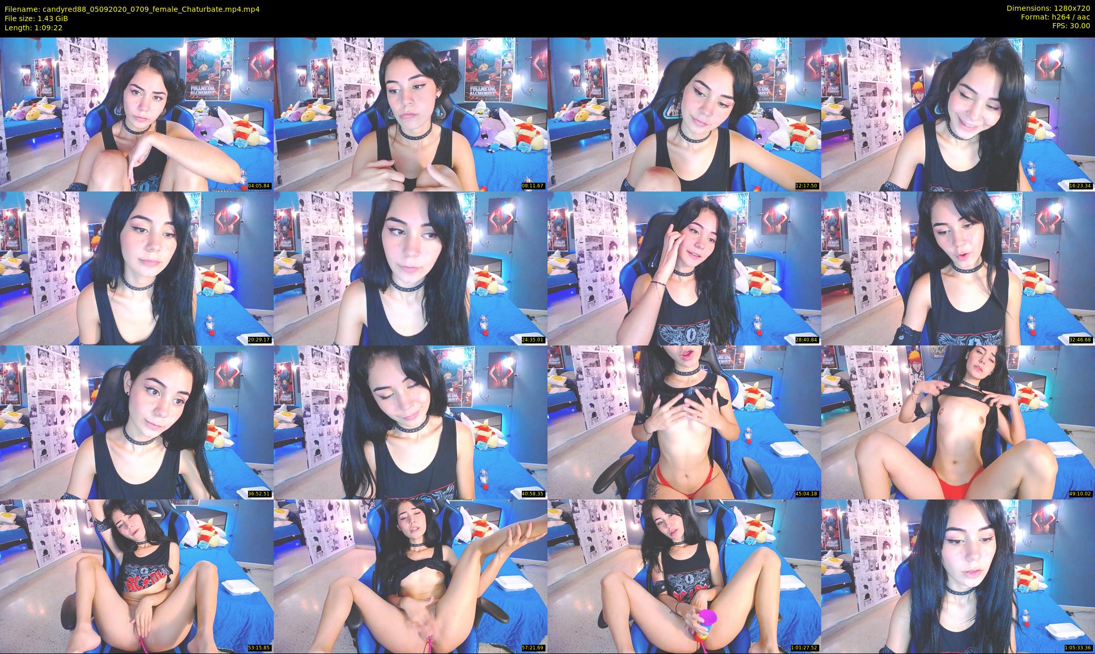 candyred88 — 70 minute Chaturbate female cam show recording, 720p, Sep 5, 2020