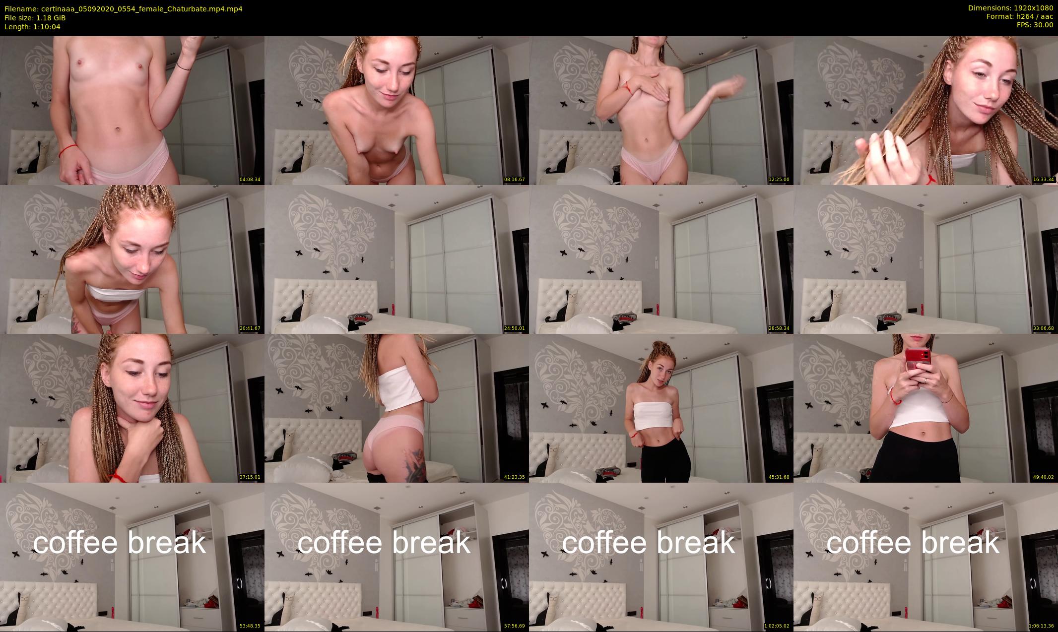 certinaaa — 71 minute Chaturbate female cam show recording, 1080p, Sep 5, 2020