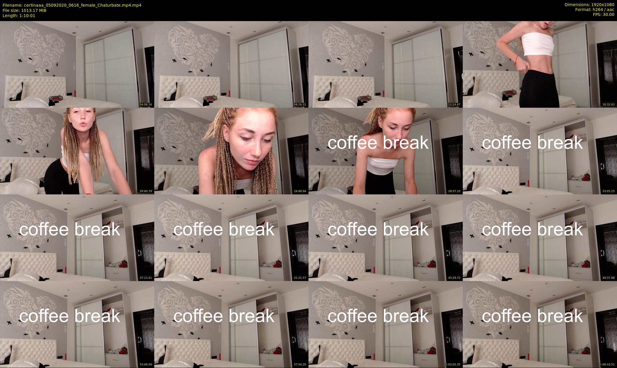 certinaaa — 71 minute Chaturbate female cam show recording, 1080p, Sep 5, 2020
