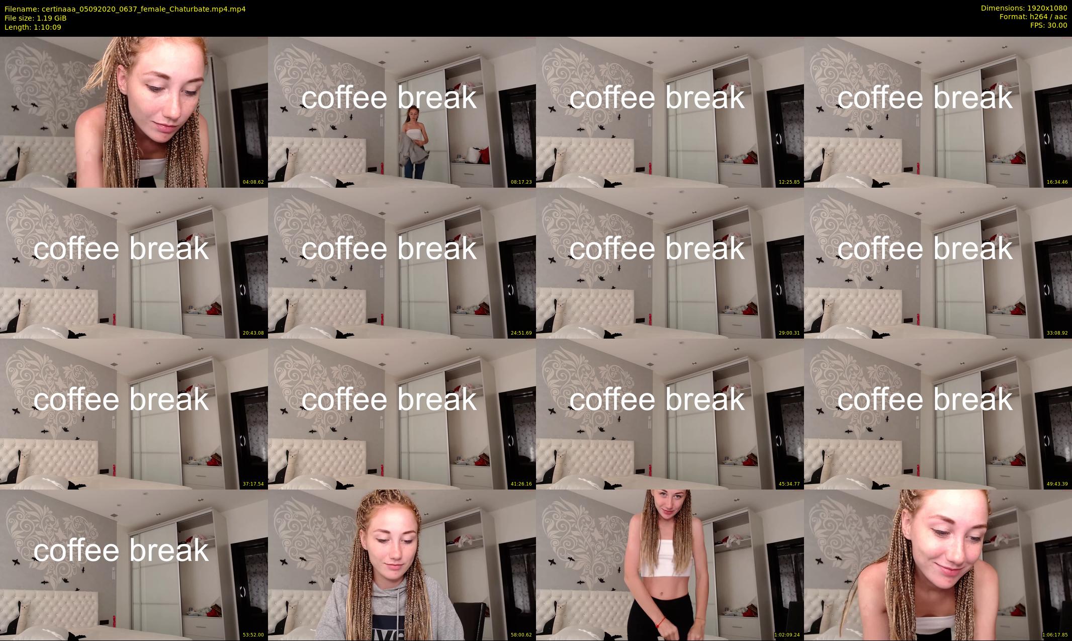 certinaaa — 71 minute Chaturbate female cam show recording, 1080p, Sep 5, 2020