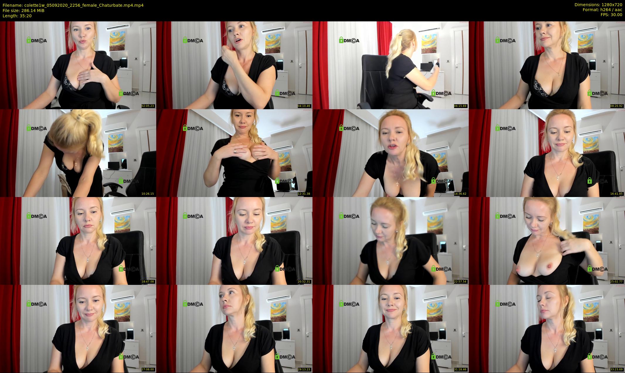 colette1w — 36 minute Chaturbate female cam show recording, 720p, Sep 5, 2020