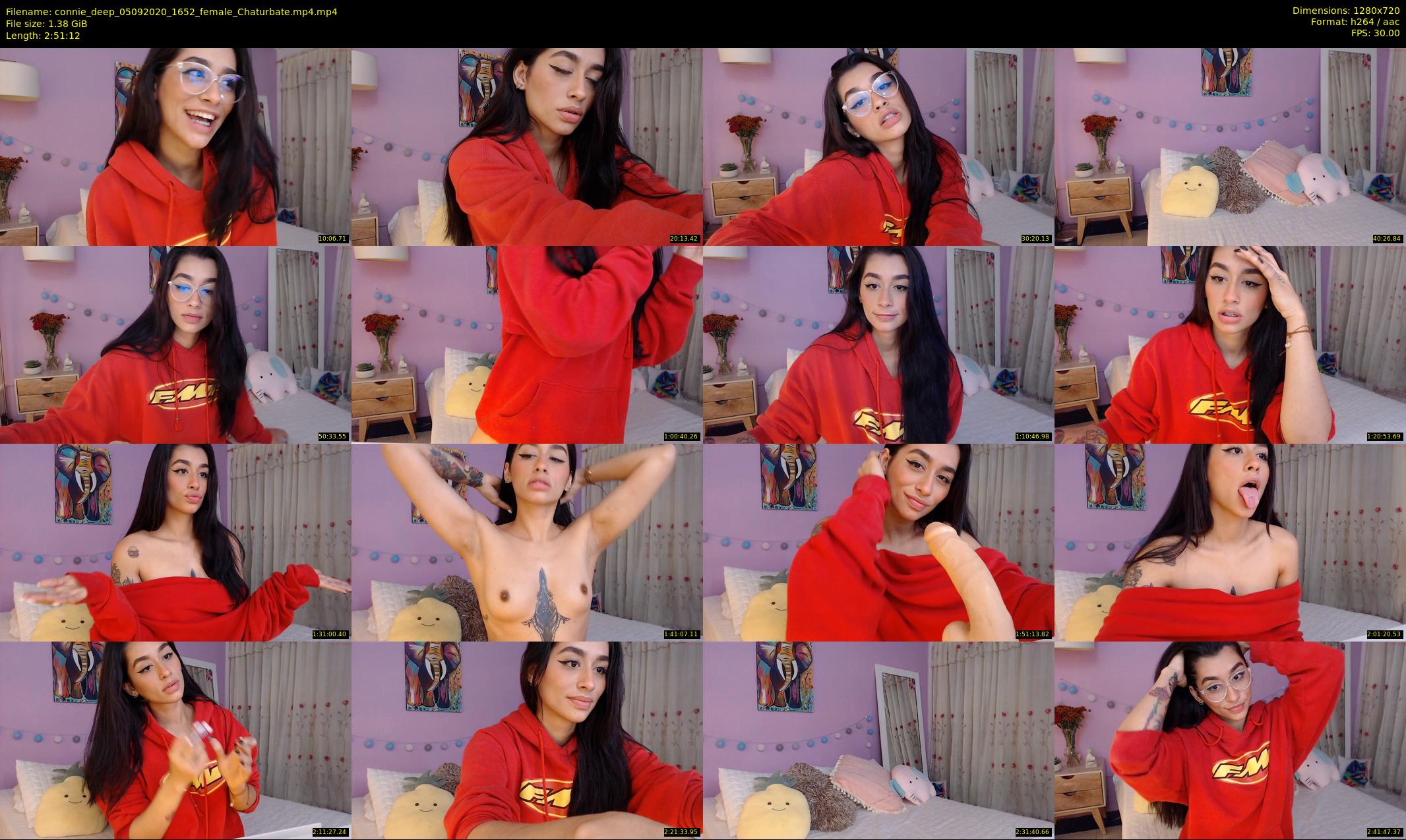 connie_deep — 172 minute Chaturbate female cam show recording, 720p, Sep 5, 2020