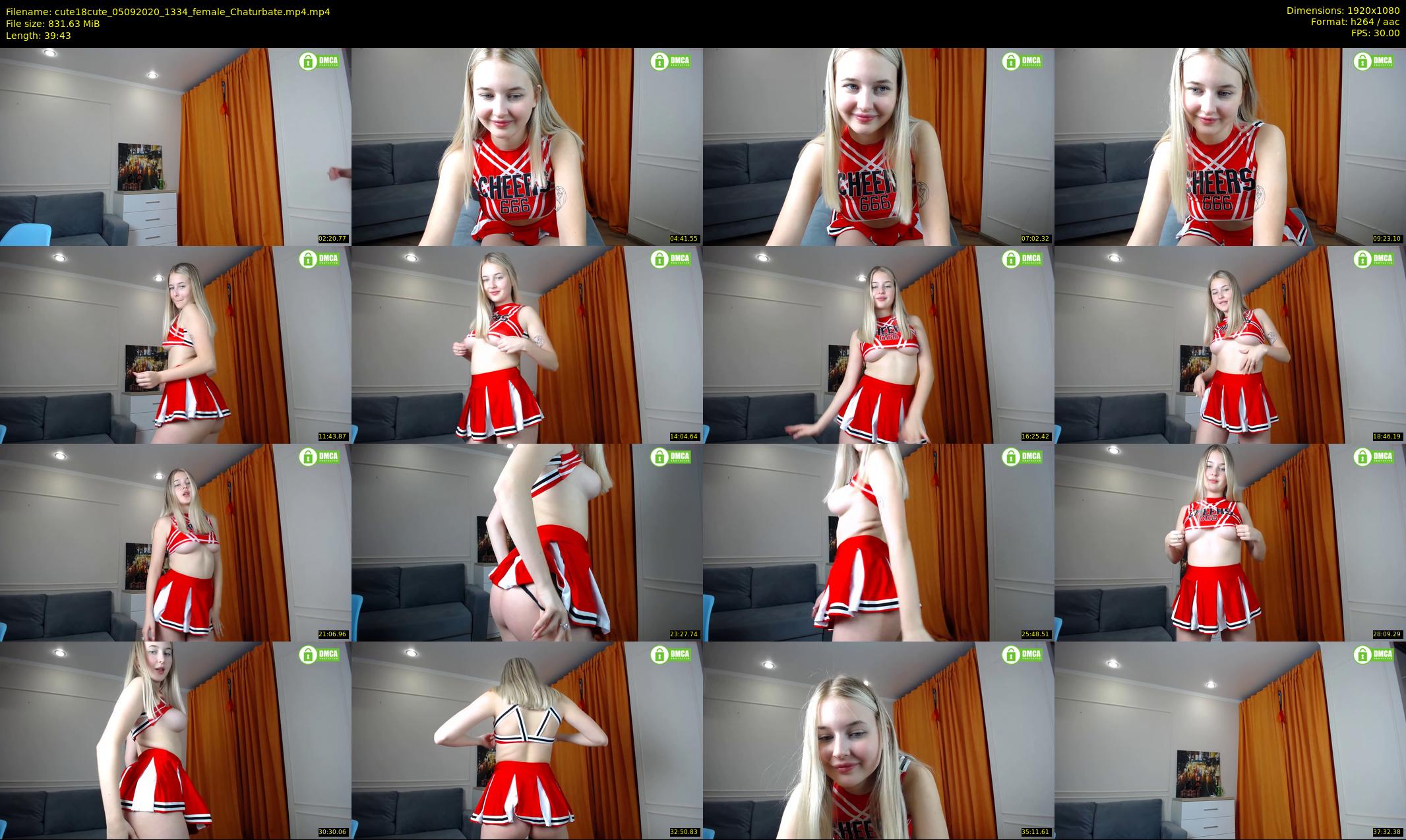 cute18cute — 40 minute Chaturbate female cam show recording, 1080p, Sep 5, 2020