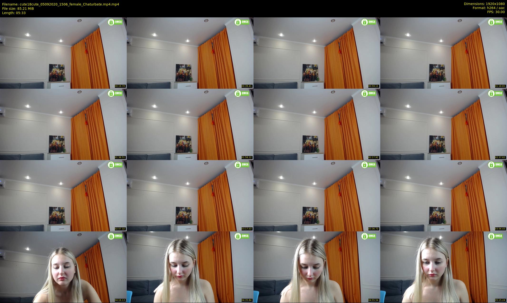 cute18cute — 6 minute Chaturbate female cam show recording, 1080p, Sep 5, 2020
