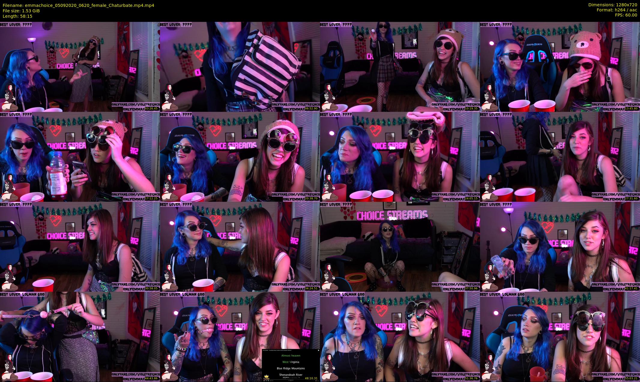 emmachoice — 59 minute Chaturbate female cam show recording, 720p, Sep 5, 2020