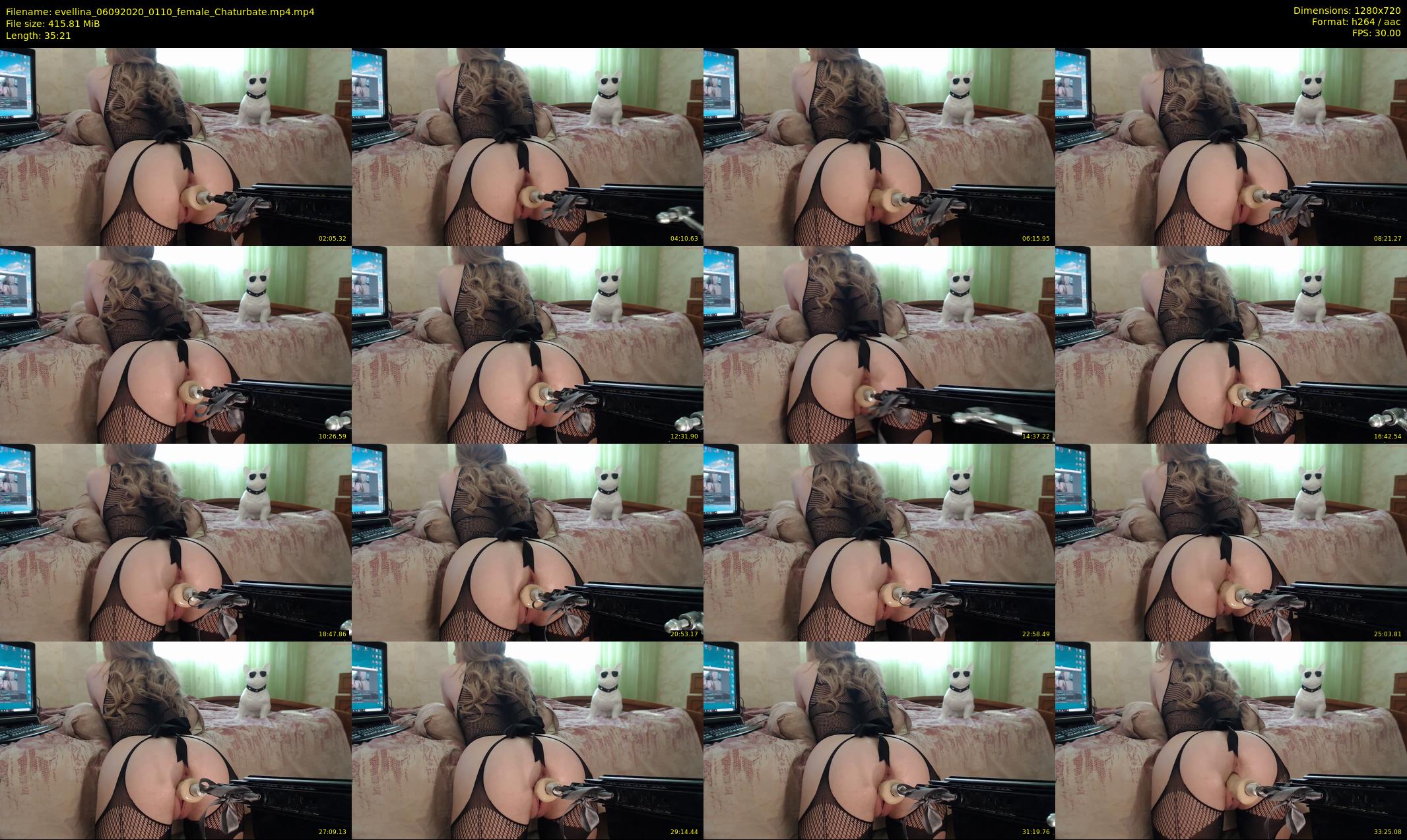 evellina — 36 minute Chaturbate female cam show recording, 720p, Sep 6, 2020
