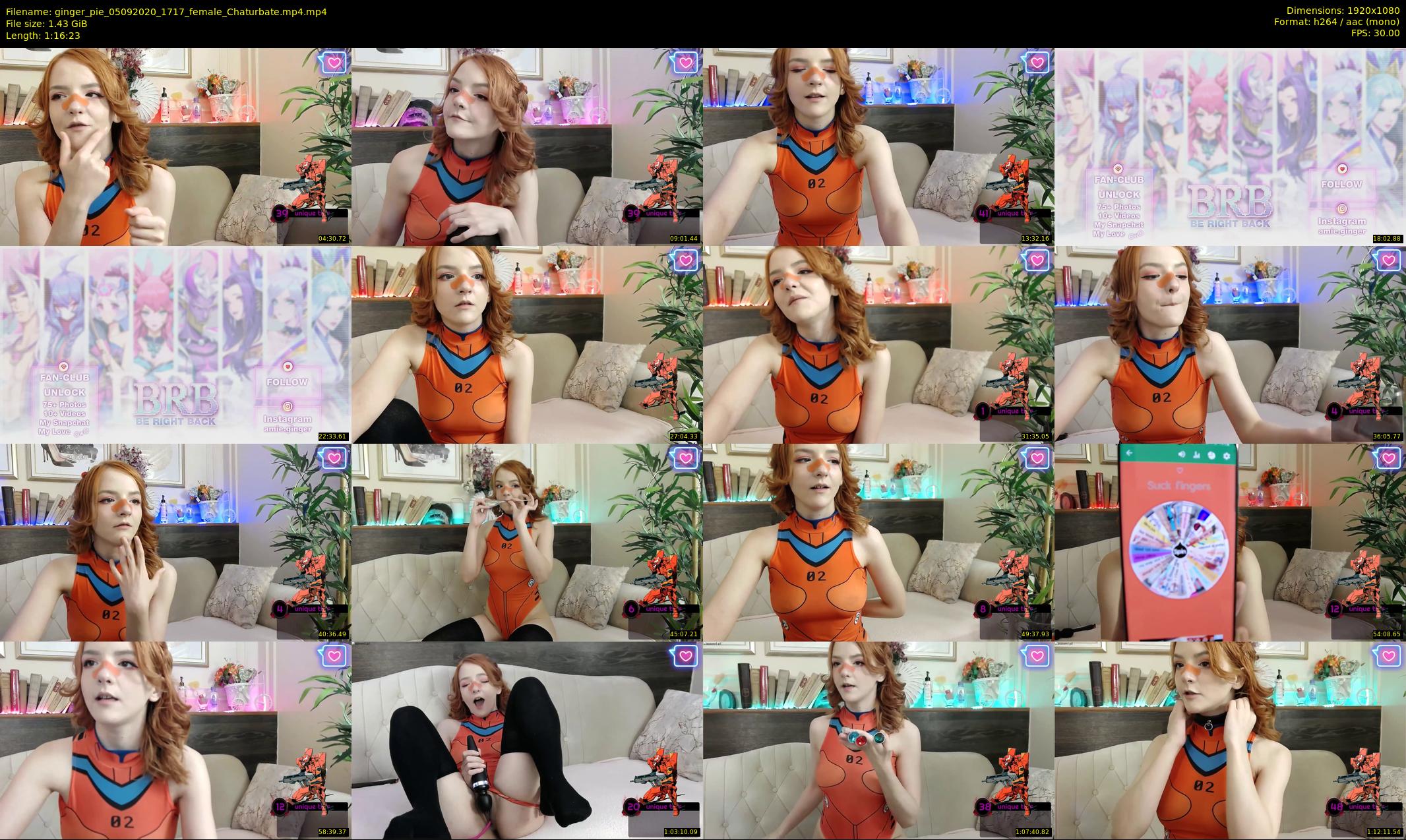 ginger_pie — 77 minute Chaturbate female cam show recording, 1080p, Sep 5, 2020