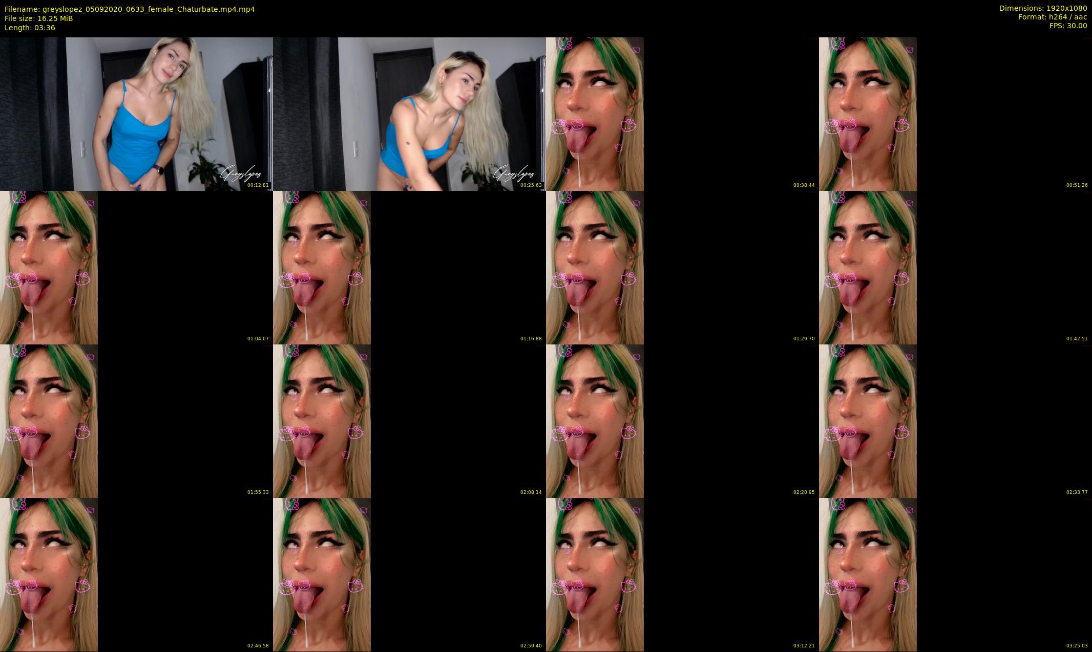 greyslopez — 4 minute Chaturbate female cam show recording, 1080p, Sep 5, 2020