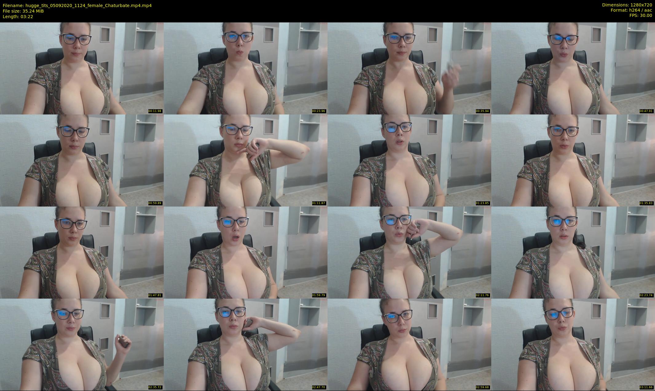 hugge_tits — 4 minute Chaturbate female cam show recording, 720p, Sep 5, 2020