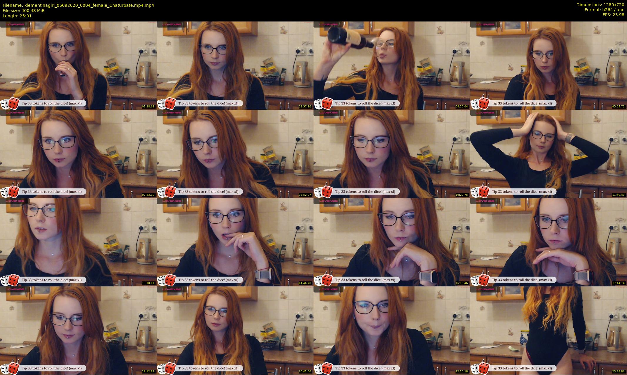 klementinagirl — 26 minute Chaturbate female cam show recording, 720p, Sep 6, 2020