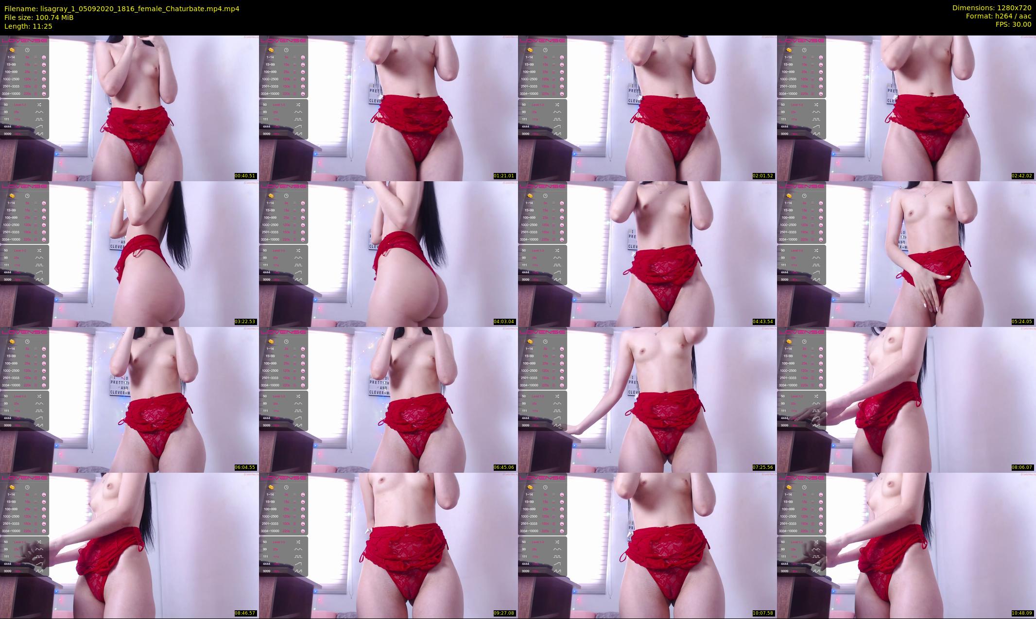lisagray_1 — 12 minute Chaturbate female cam show recording, 720p, Sep 5, 2020