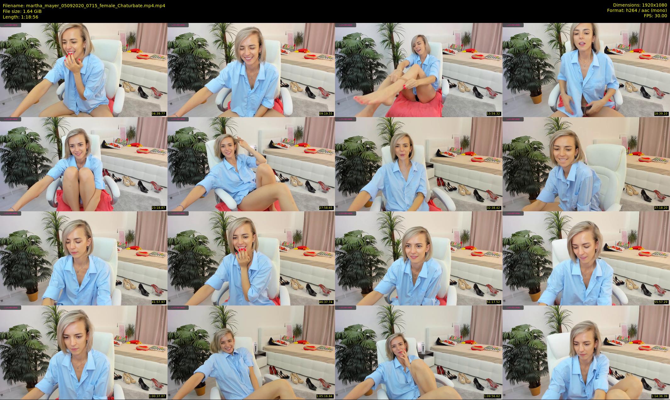 martha_mayer — 79 minute Chaturbate female cam show recording, 1080p, Sep 5, 2020