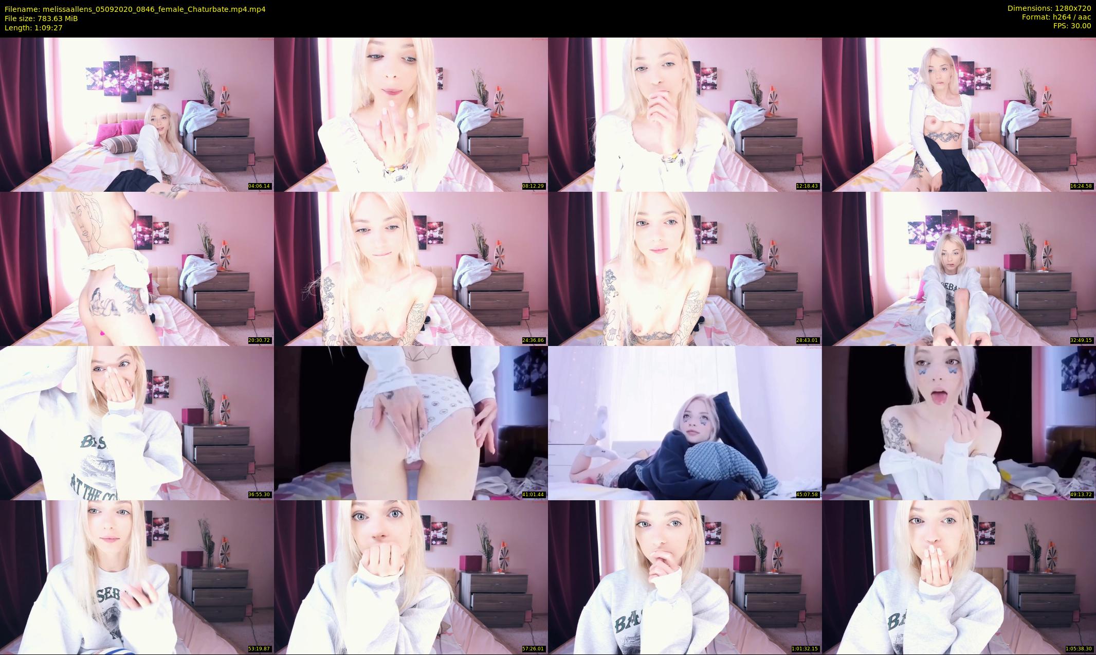 melissaallens — 70 minute Chaturbate female cam show recording, 720p, Sep 5, 2020