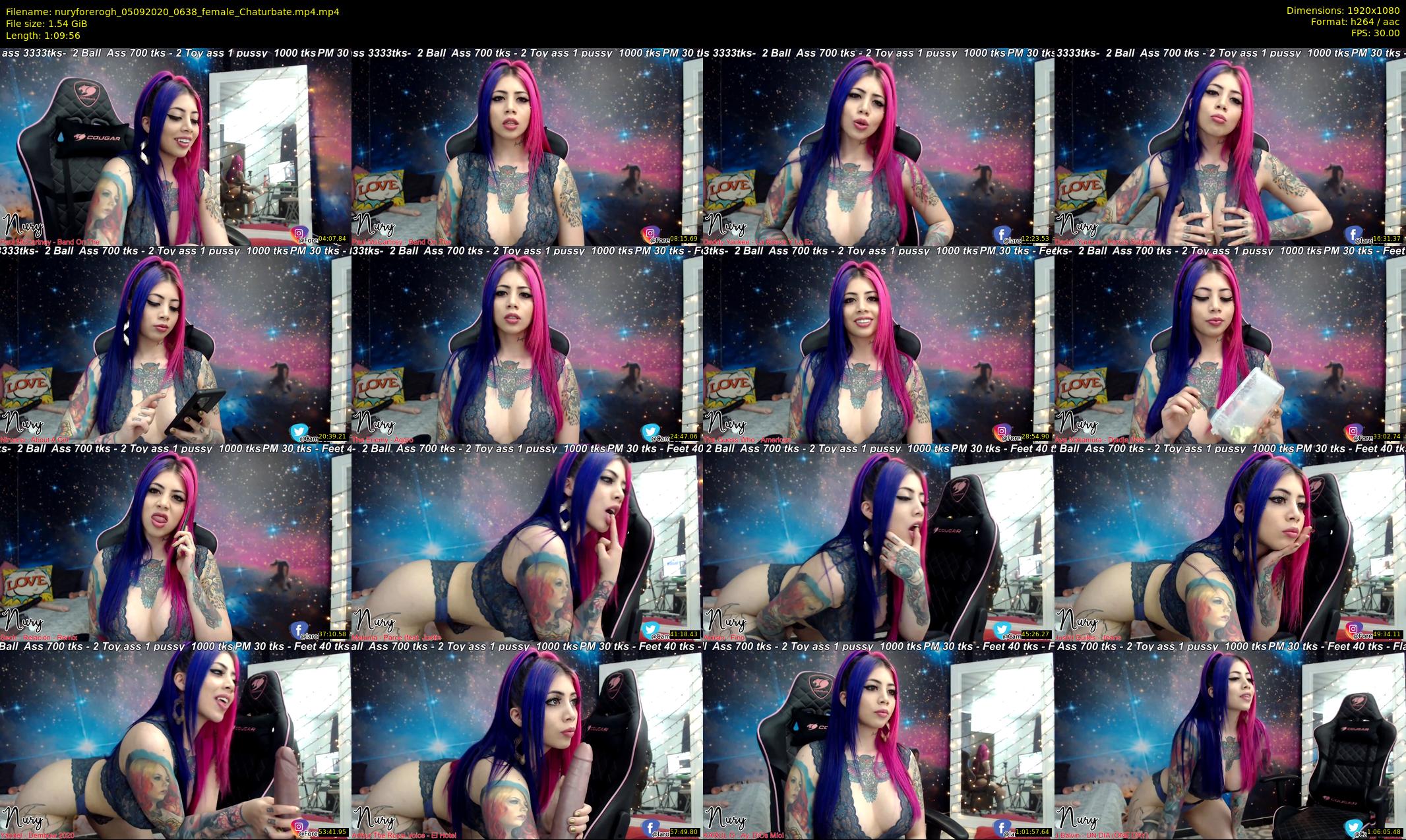 nuryforerogh — 70 minute Chaturbate female cam show recording, 1080p, Sep 5, 2020