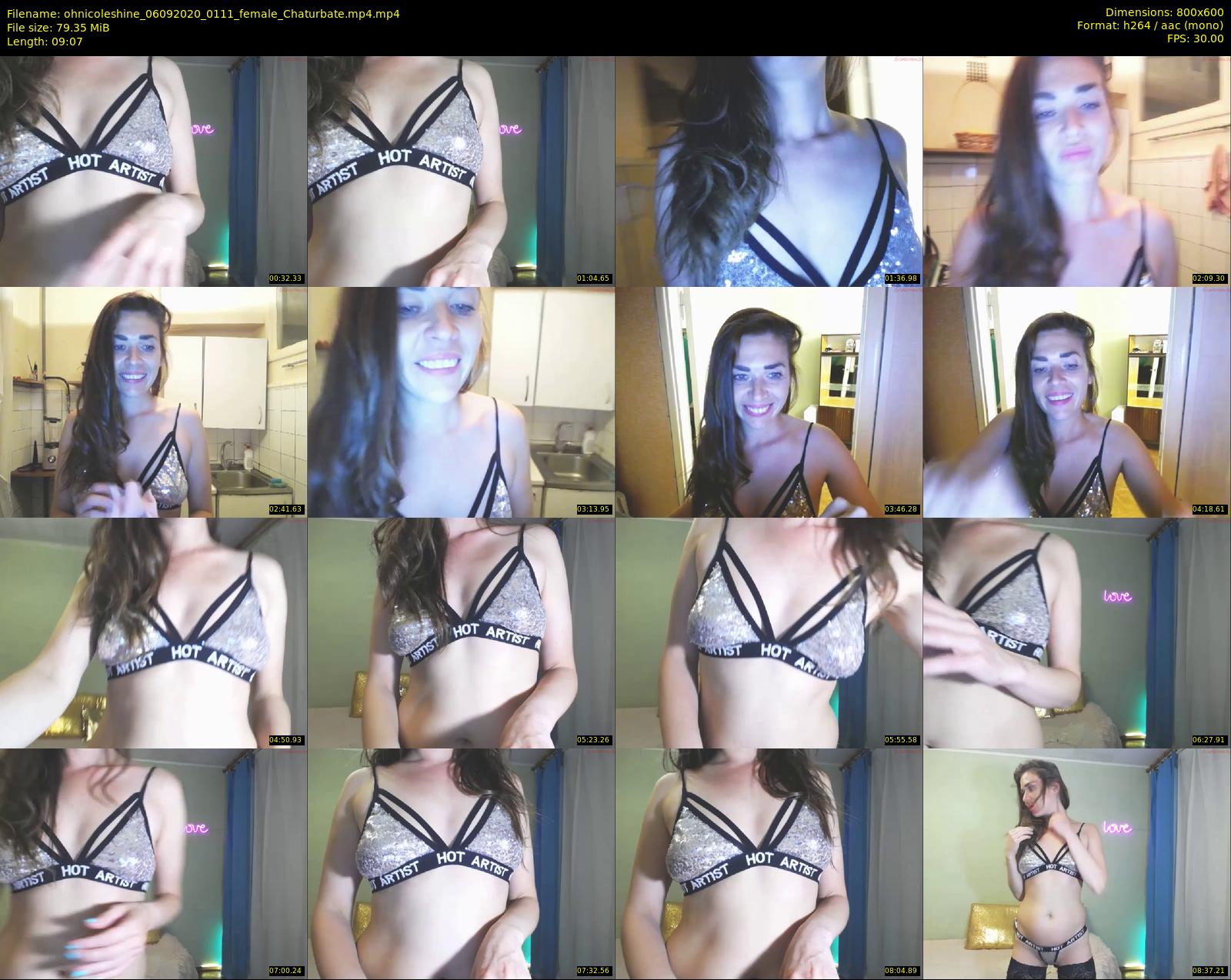 ohnicoleshine — 10 minute Chaturbate female cam show recording, 480p, Sep 6, 2020