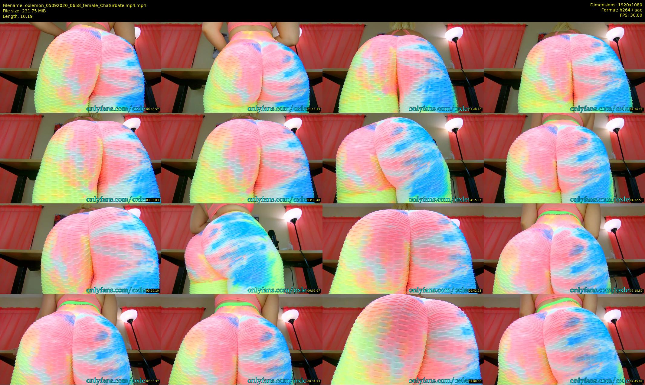 oxlemon — 11 minute Chaturbate female cam show recording, 1080p, Sep 5, 2020