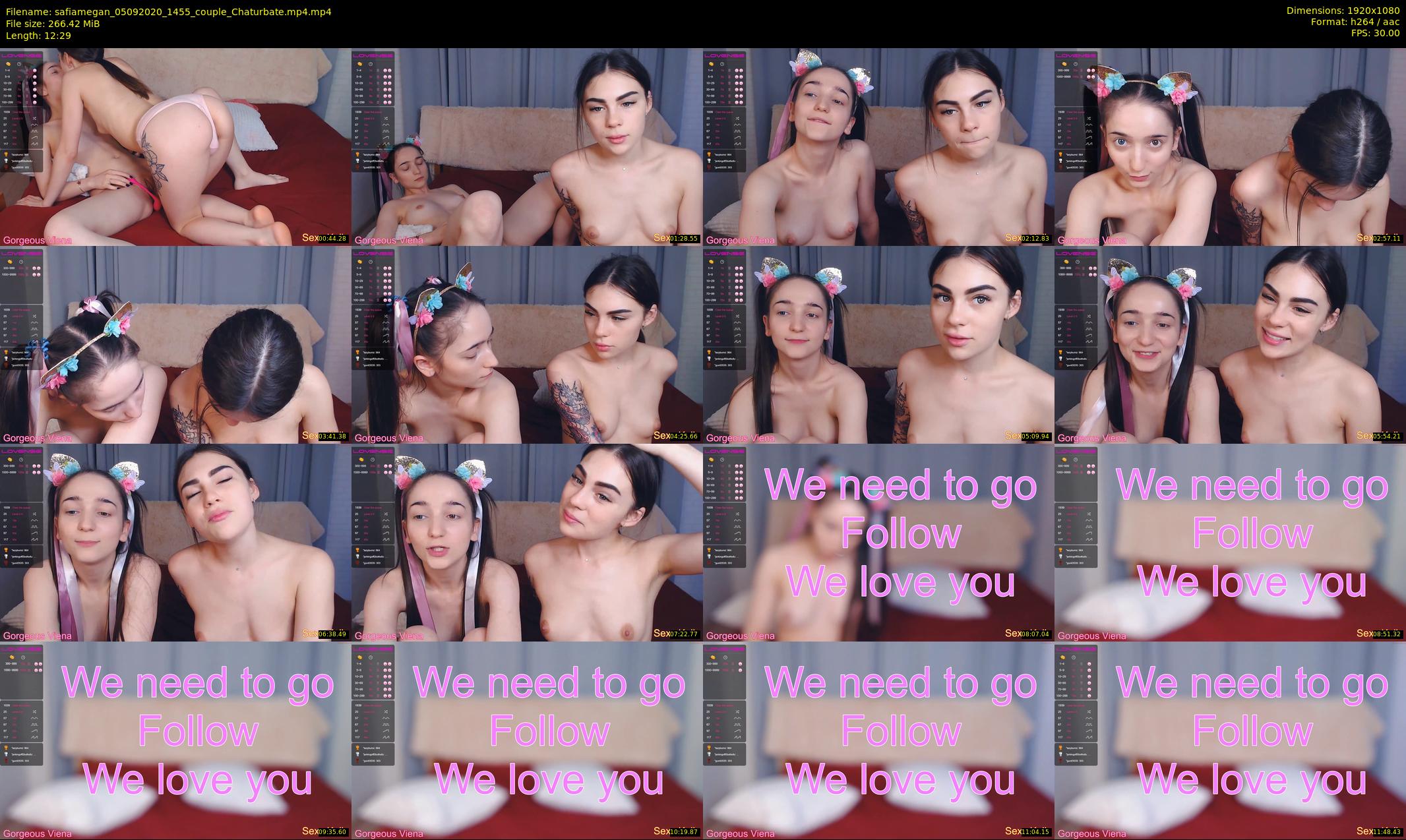 safiamegan — 13 minute Chaturbate couple cam show recording, 1080p, Sep 5, 2020