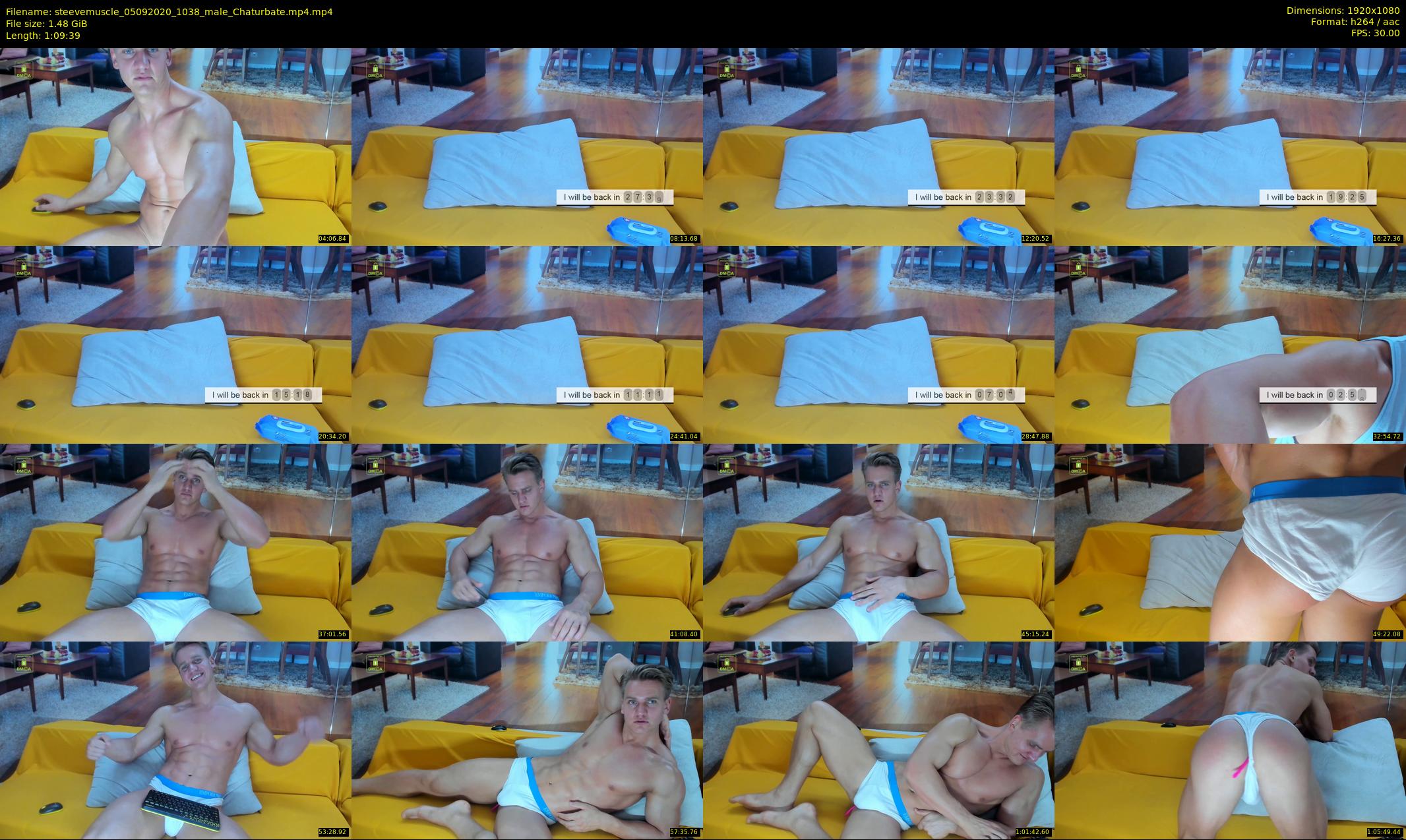 steevemuscle — 70 minute Chaturbate male cam show recording, 1080p, Sep 5, 2020