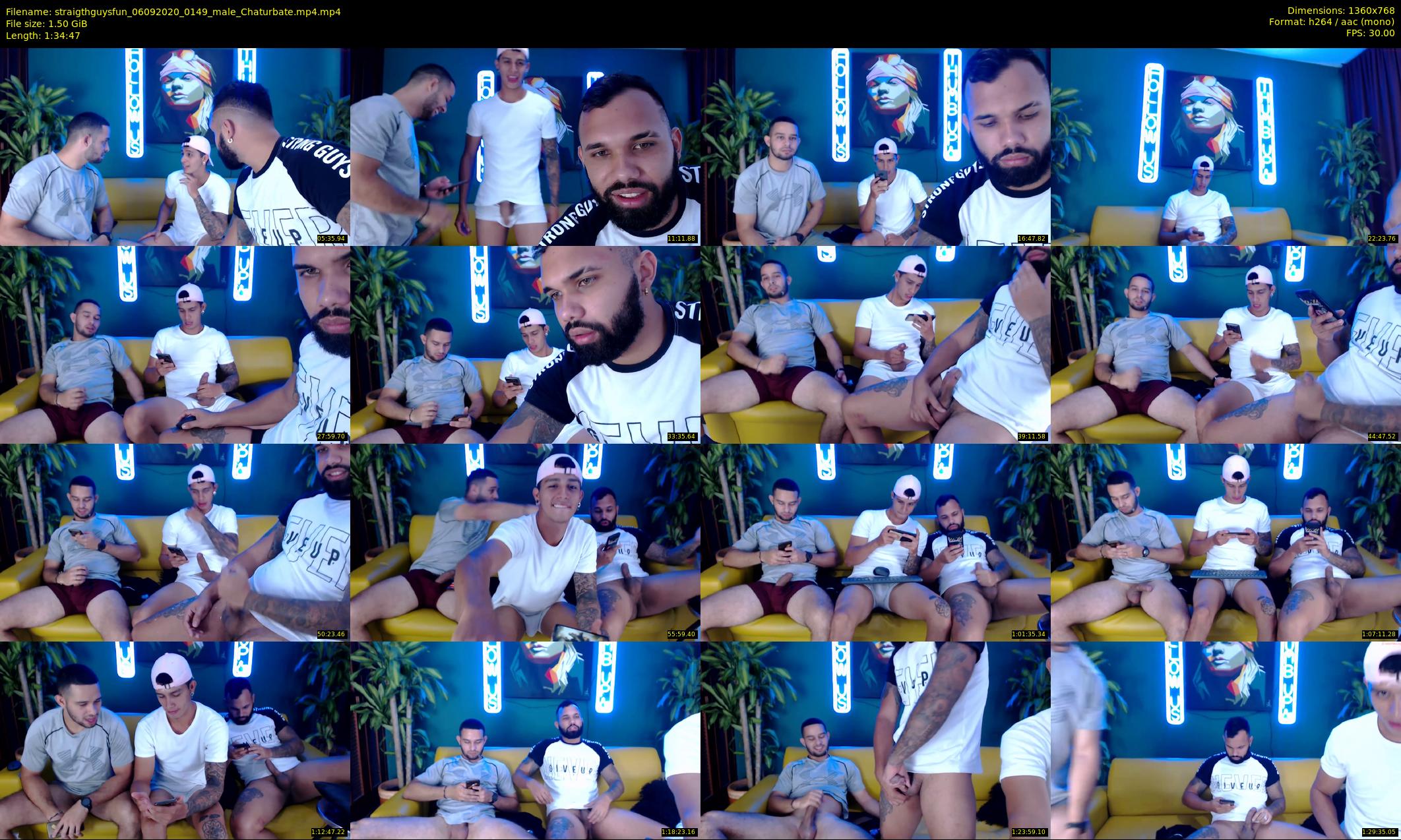 straigthguysfun — 95 minute Chaturbate male cam show recording, 720p, Sep 6, 2020