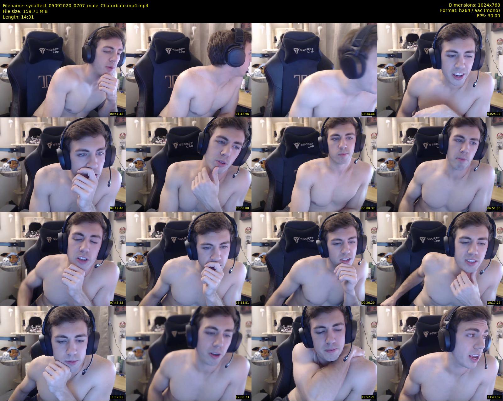 sydaffect — 15 minute Chaturbate male cam show recording, 720p, Sep 5, 2020