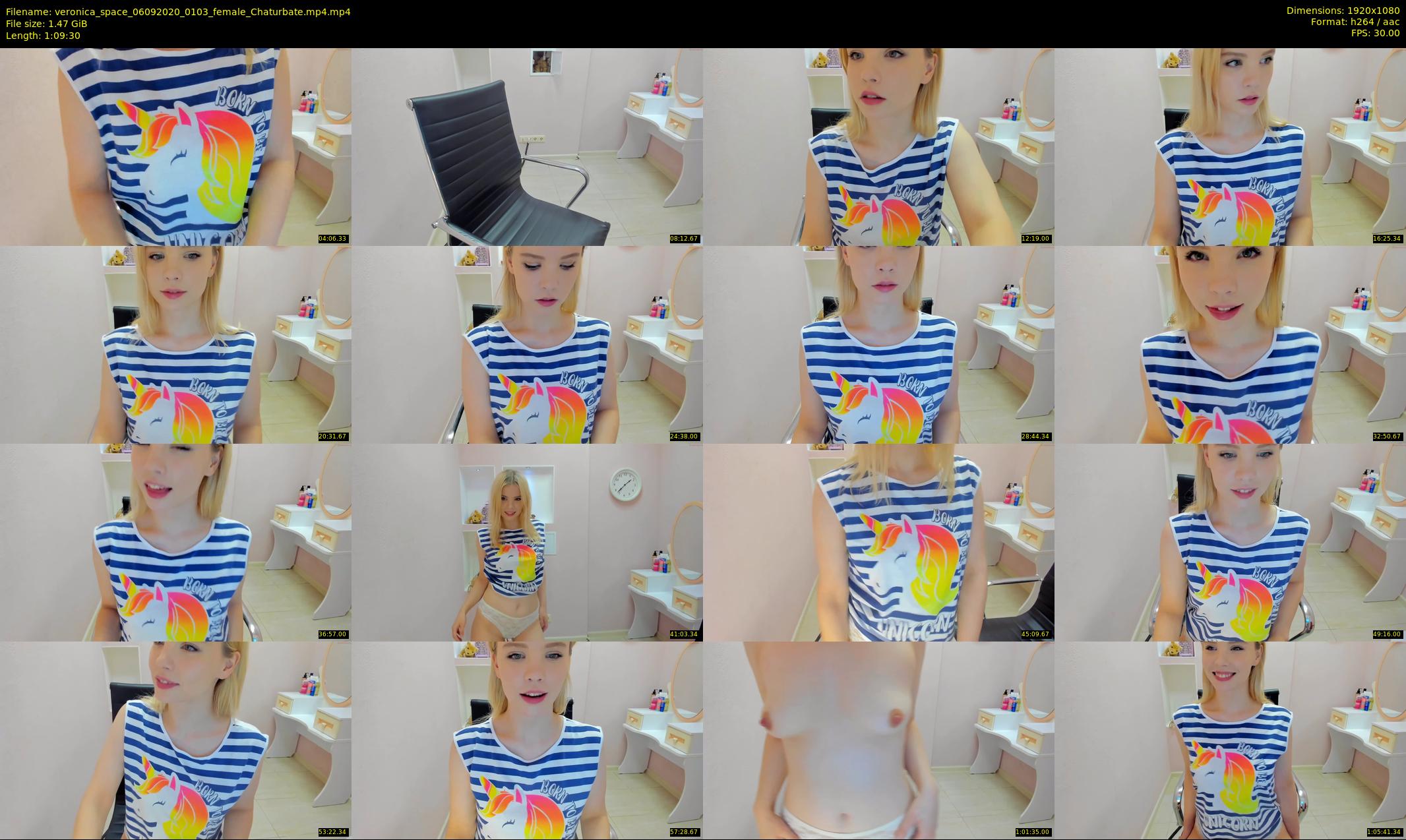 veronica_space — 70 minute Chaturbate female cam show recording, 1080p, Sep 6, 2020