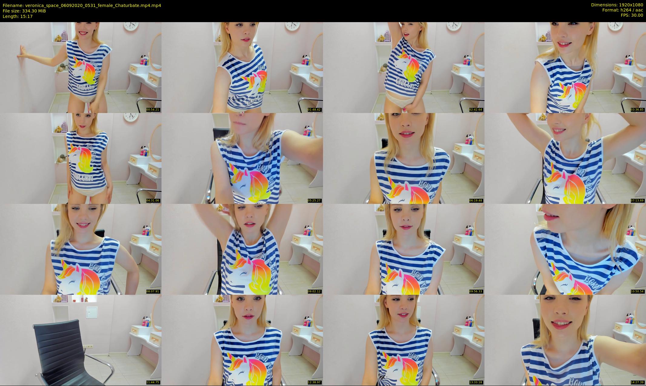 veronica_space — 16 minute Chaturbate female cam show recording, 1080p, Sep 6, 2020