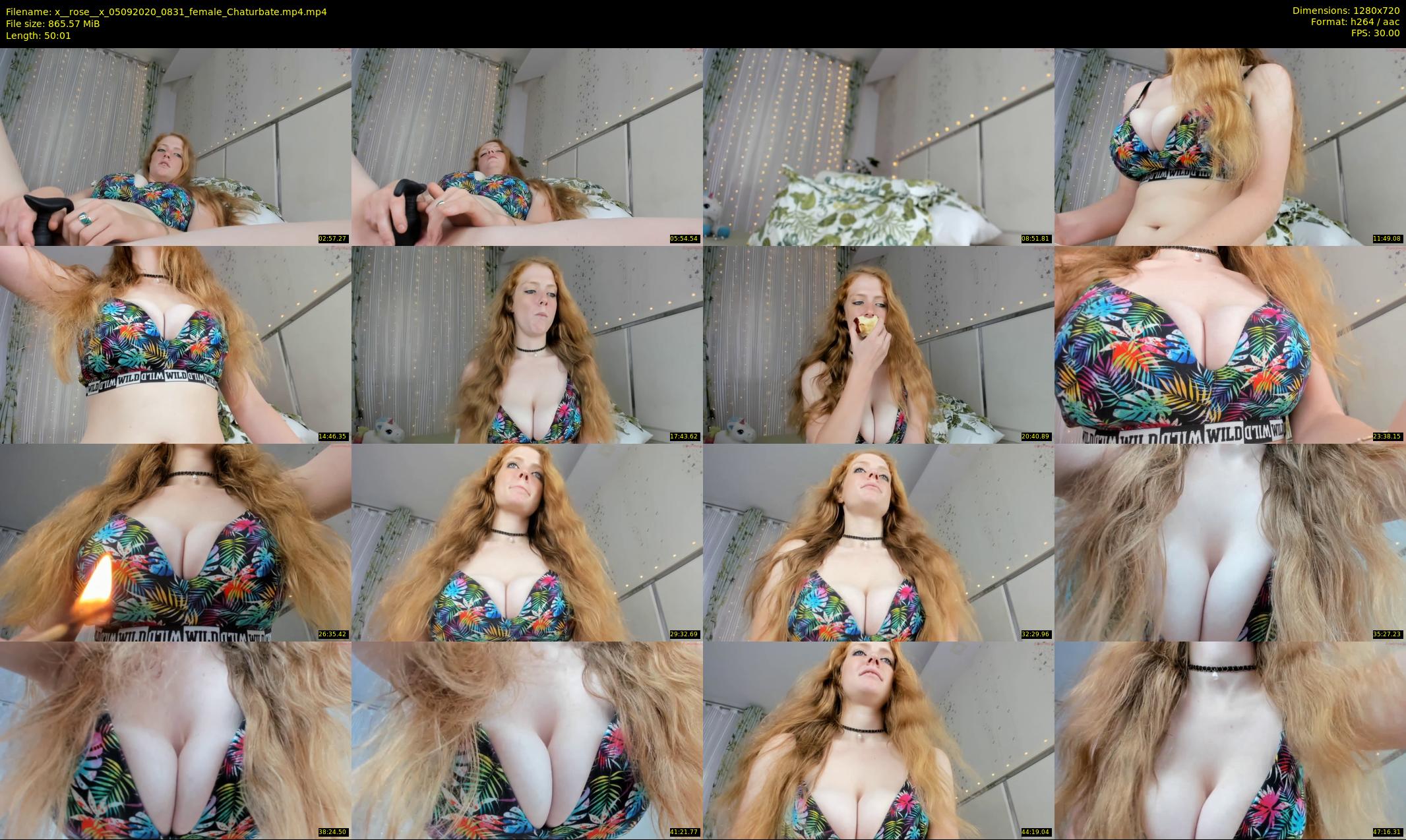 x__rose__x — 51 minute Chaturbate female cam show recording, 720p, Sep 5, 2020