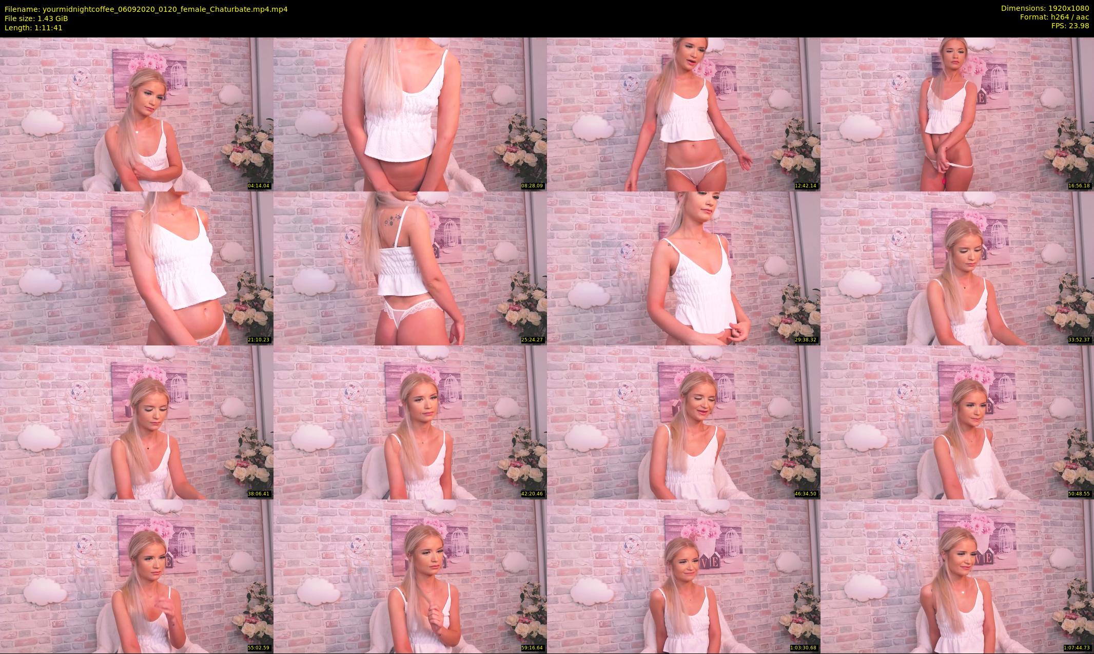 yourmidnightcoffee — 72 minute Chaturbate female cam show recording, 1080p, Sep 6, 2020