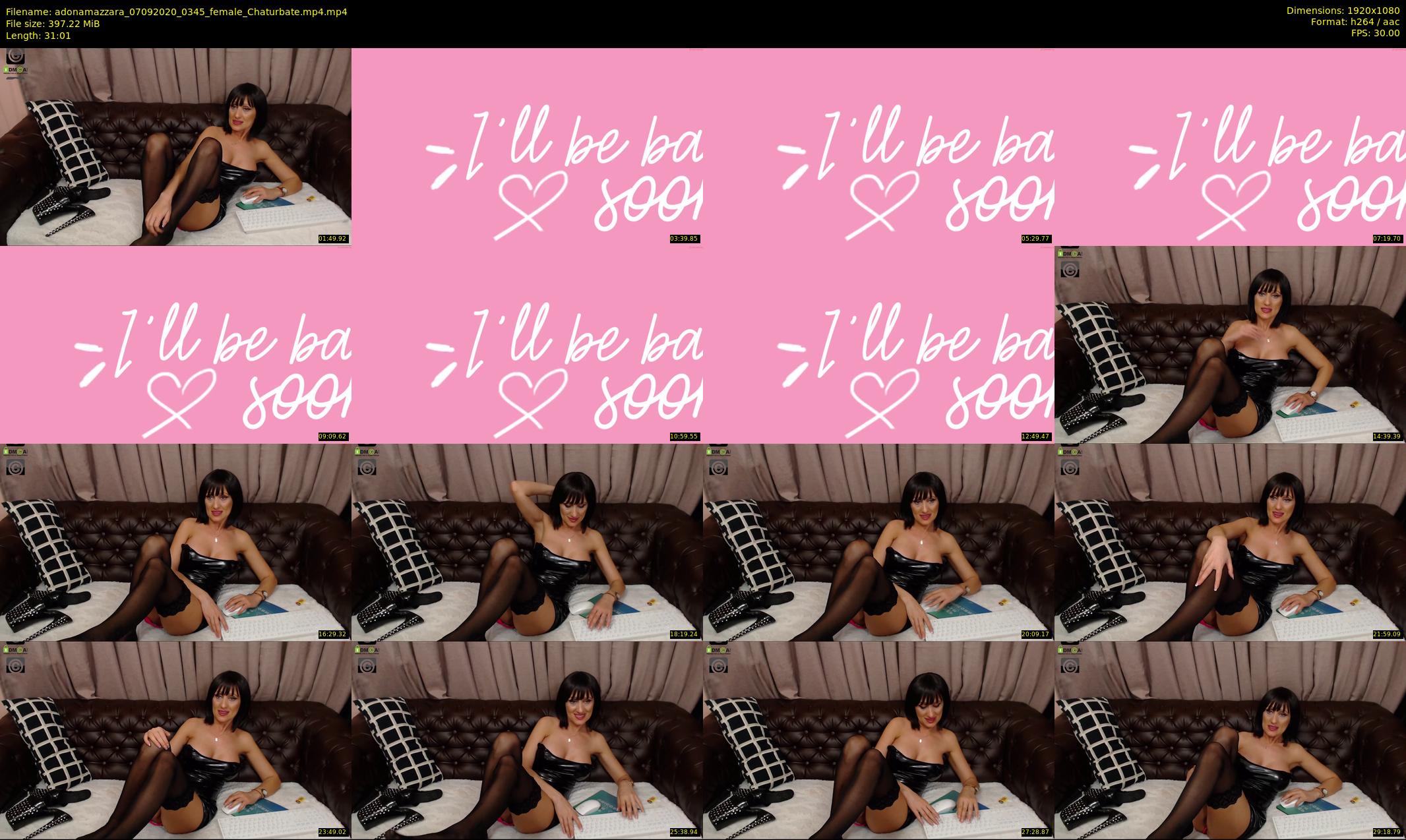 adonamazzara — 32 minute Chaturbate female cam show recording, 1080p, Sep 7, 2020