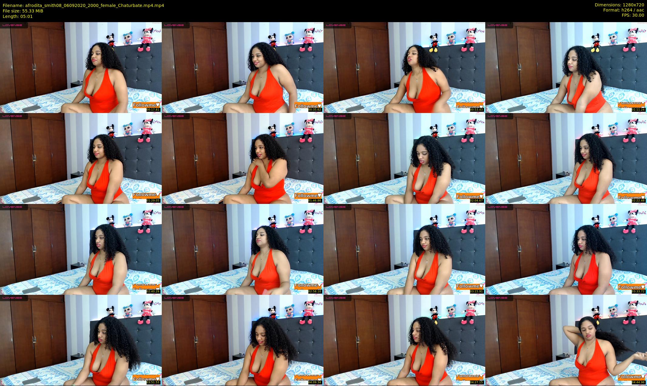 afrodita_smith08 — 6 minute Chaturbate female cam show recording, 720p, Sep 6, 2020