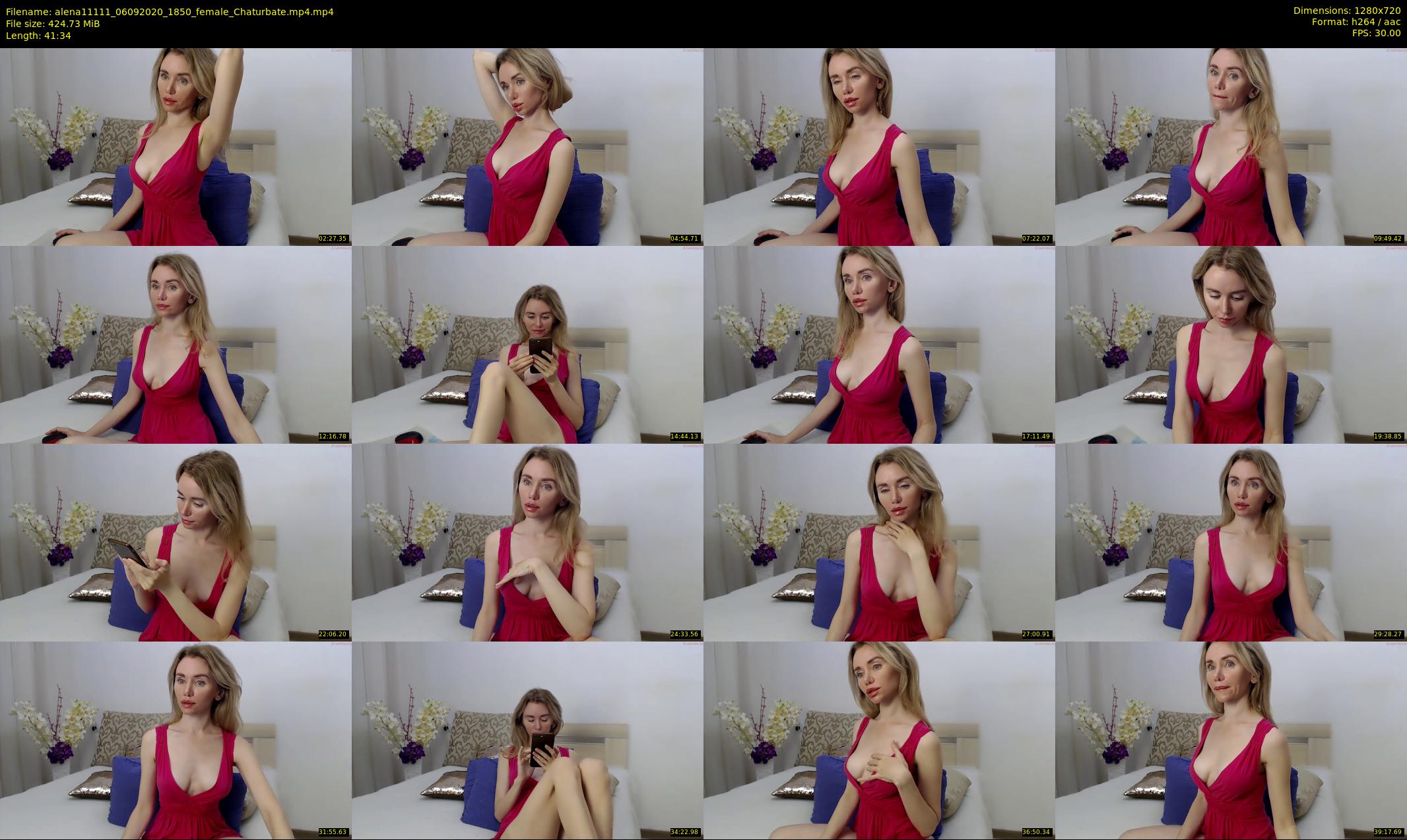 alena11111 — 42 minute Chaturbate female cam show recording, 720p, Sep 6, 2020