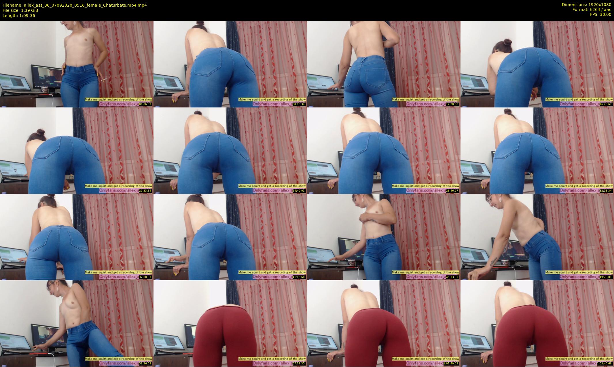 allex_ass_86 — 70 minute Chaturbate female cam show recording, 1080p, Sep 7, 2020