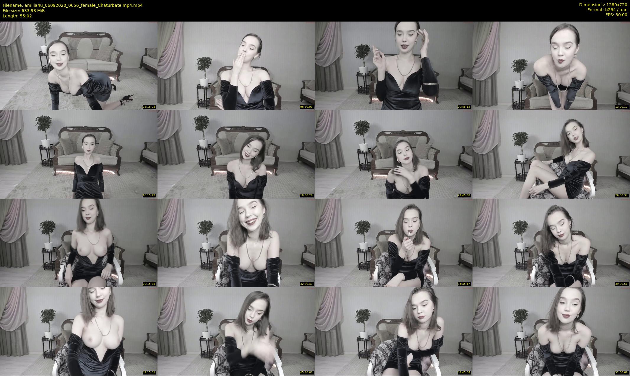 amilia4u — 56 minute Chaturbate female cam show recording, 720p, Sep 6, 2020