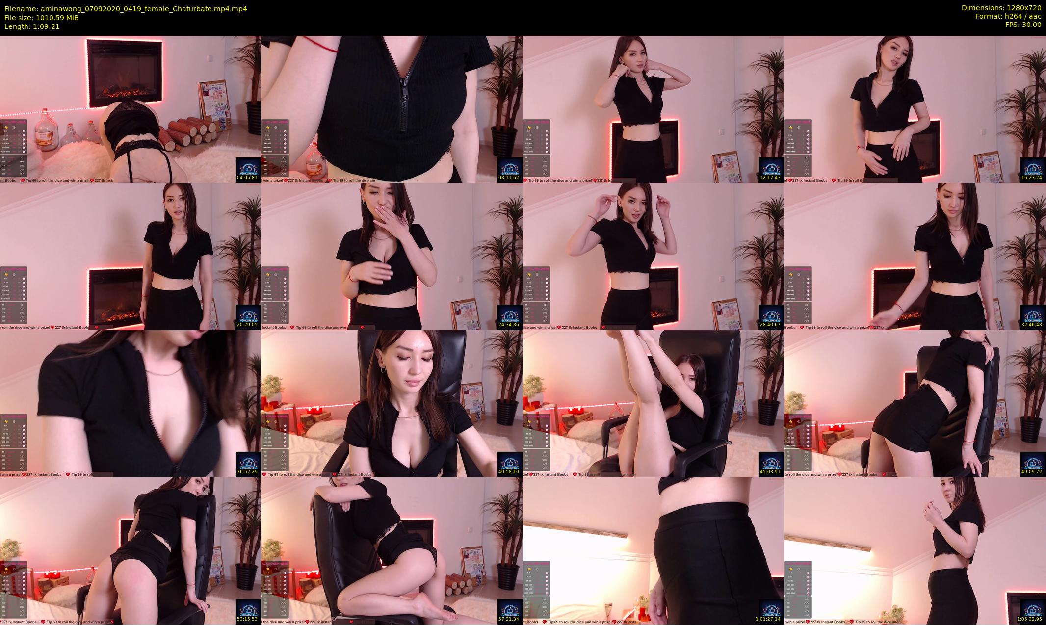 aminawong — 70 minute Chaturbate female cam show recording, 720p, Sep 7, 2020