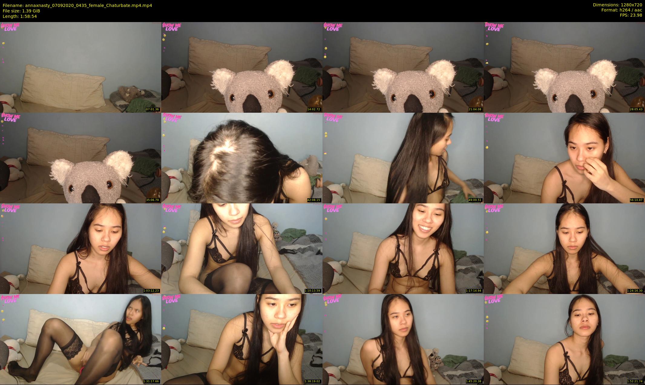 annaxnasty — 119 minute Chaturbate female cam show recording, 720p, Sep 7, 2020