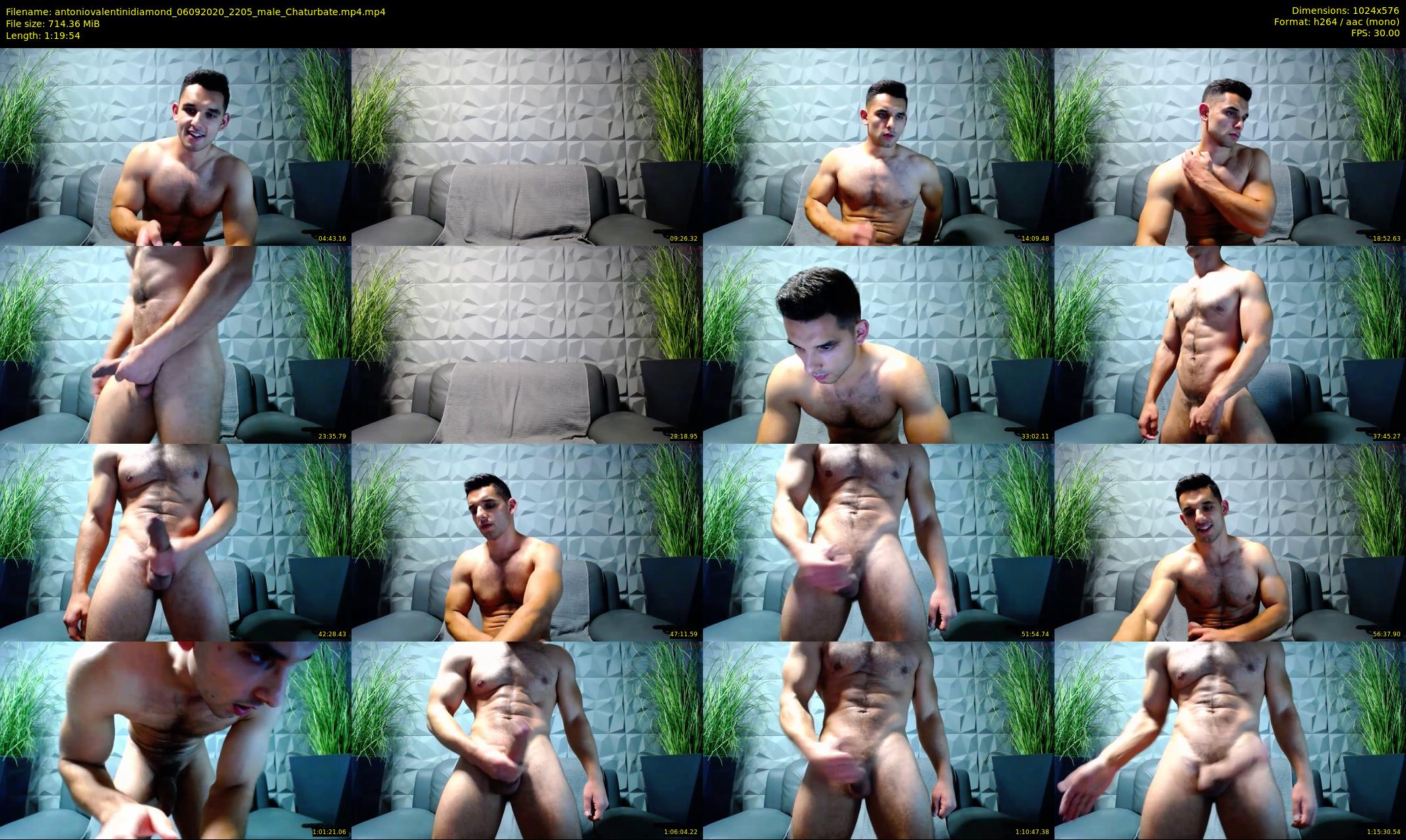 antoniovalentinidiamond — 80 minute Chaturbate male cam show recording, 480p, Sep 6, 2020