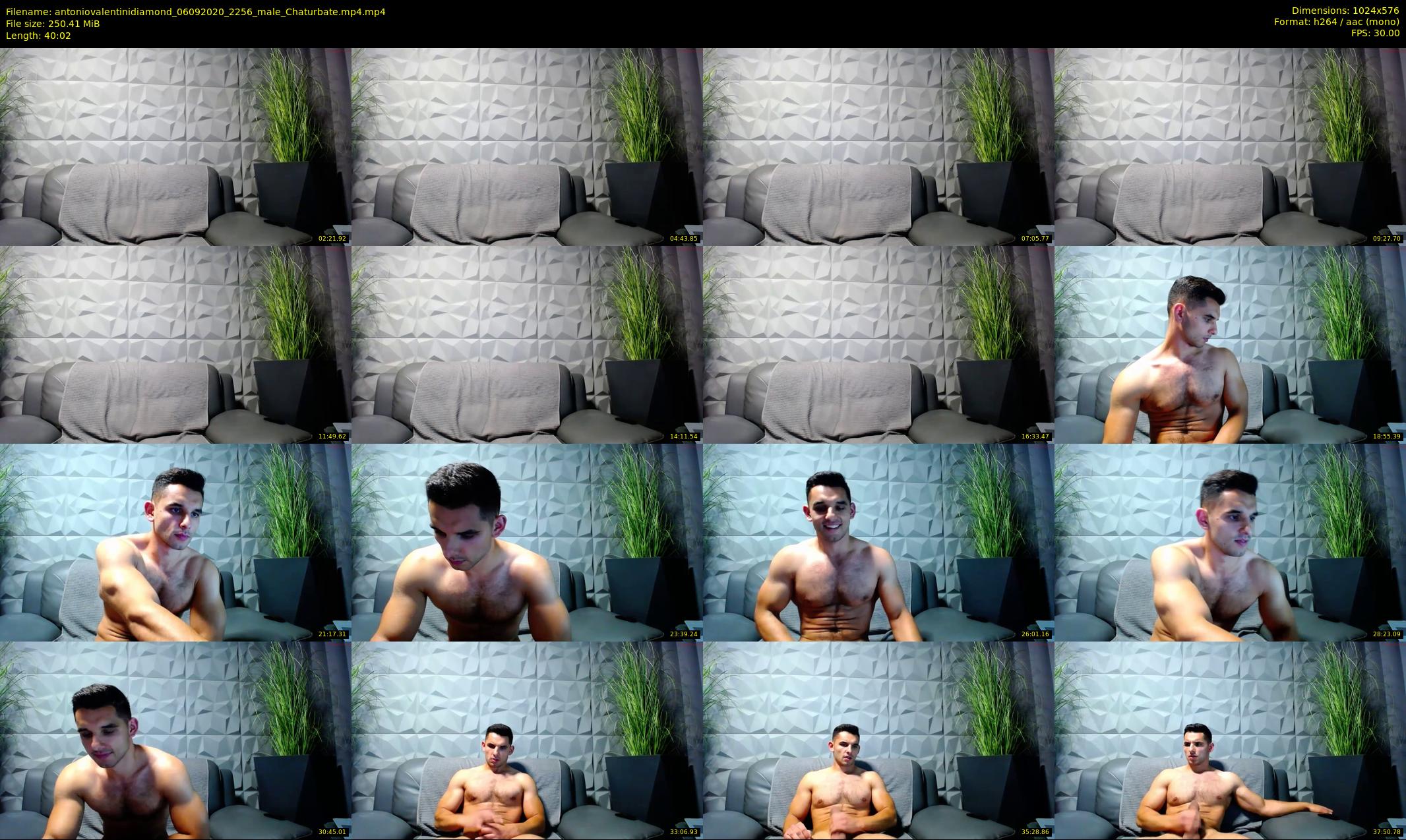 antoniovalentinidiamond — 41 minute Chaturbate male cam show recording, 480p, Sep 6, 2020