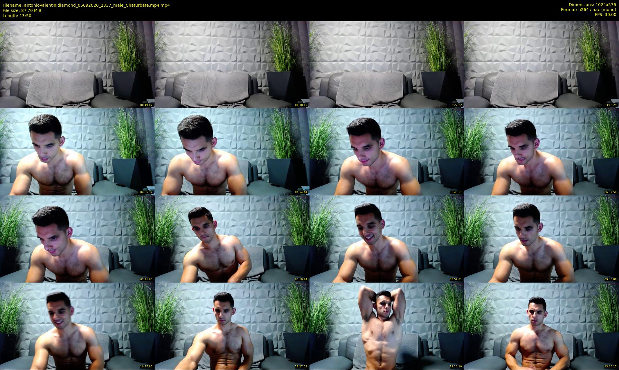 antoniovalentinidiamond — 14 minute Chaturbate male cam show recording, 480p, Sep 6, 2020