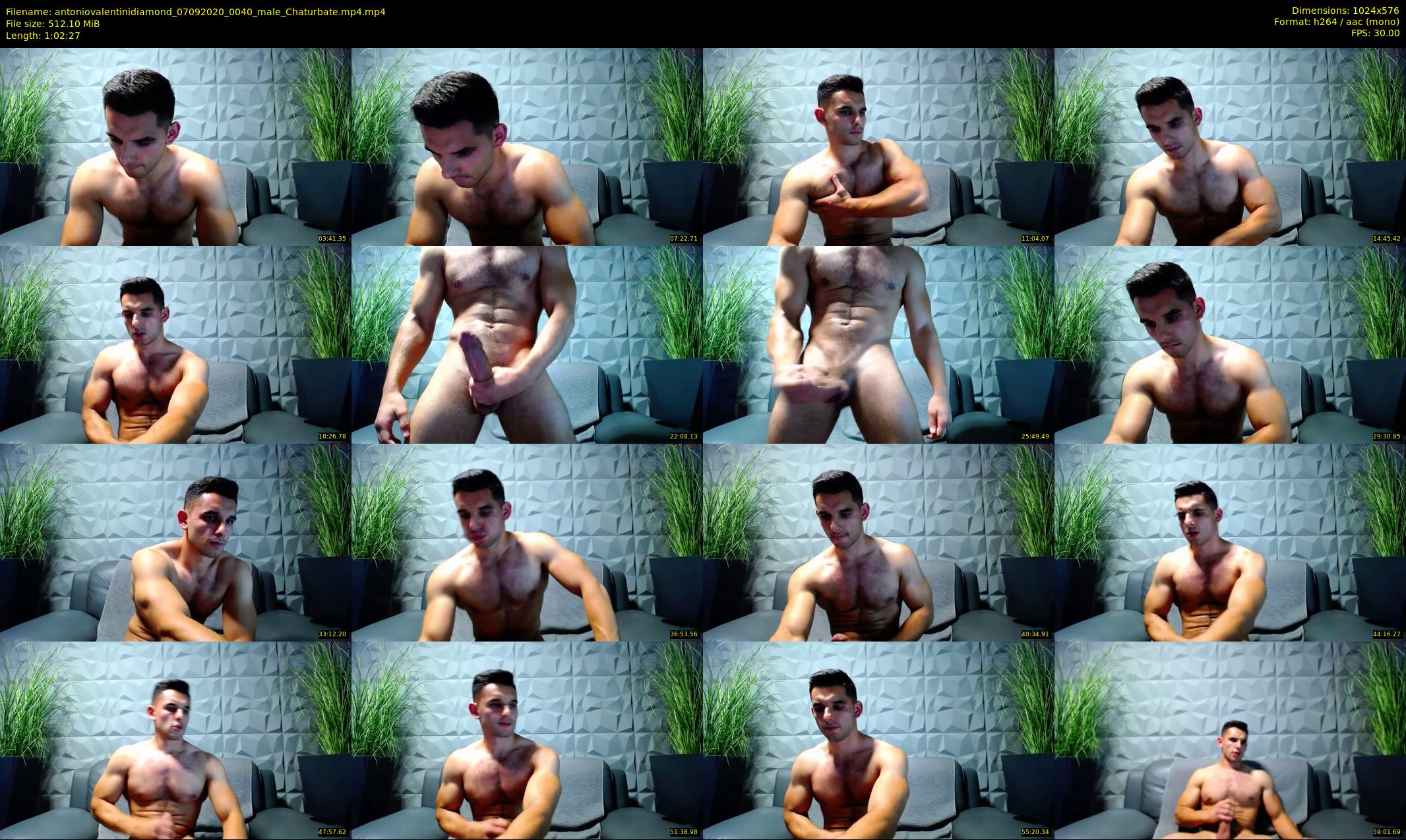 antoniovalentinidiamond — 63 minute Chaturbate male cam show recording, 480p, Sep 7, 2020