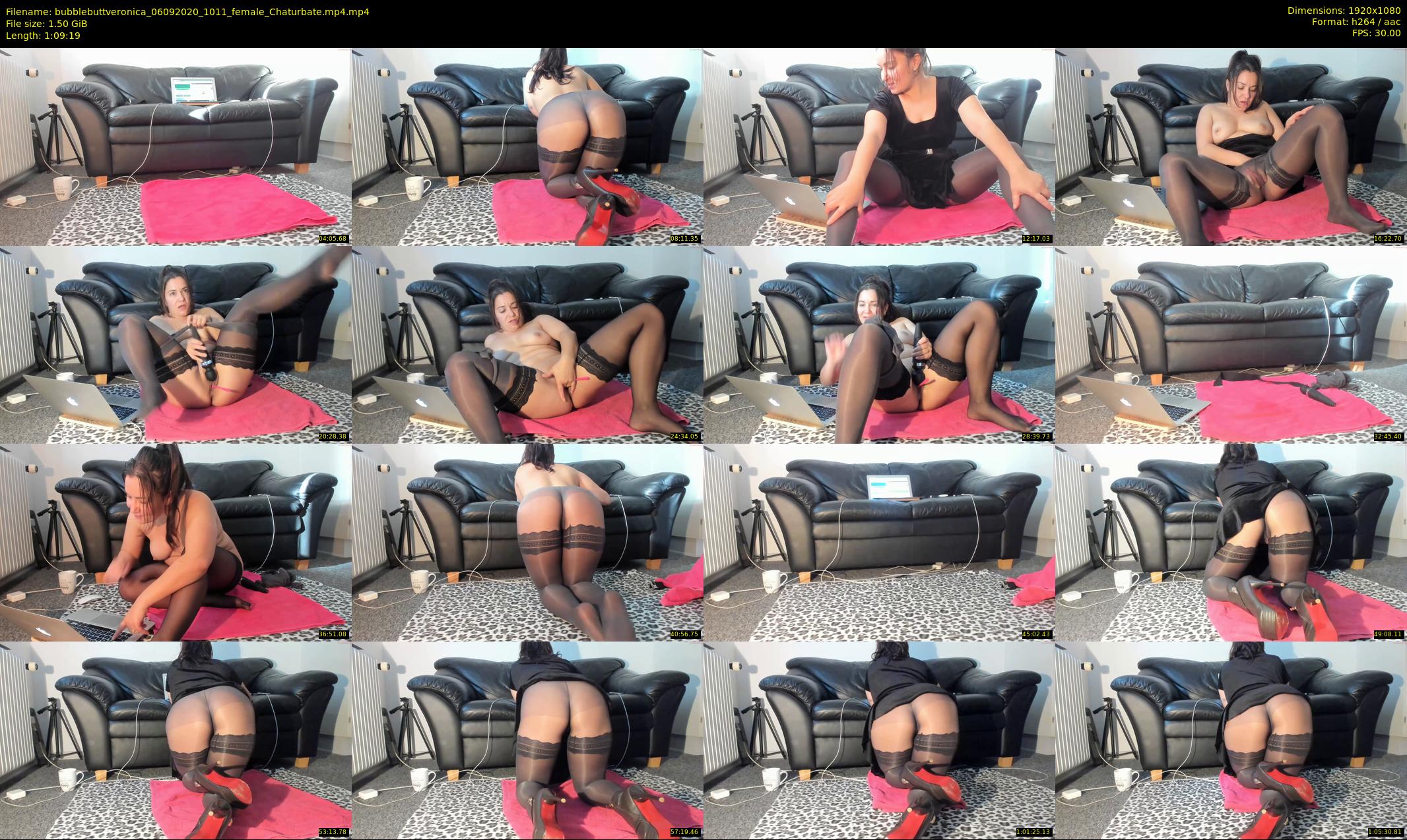 bubblebuttveronica — 70 minute Chaturbate female cam show recording, 1080p, Sep 6, 2020